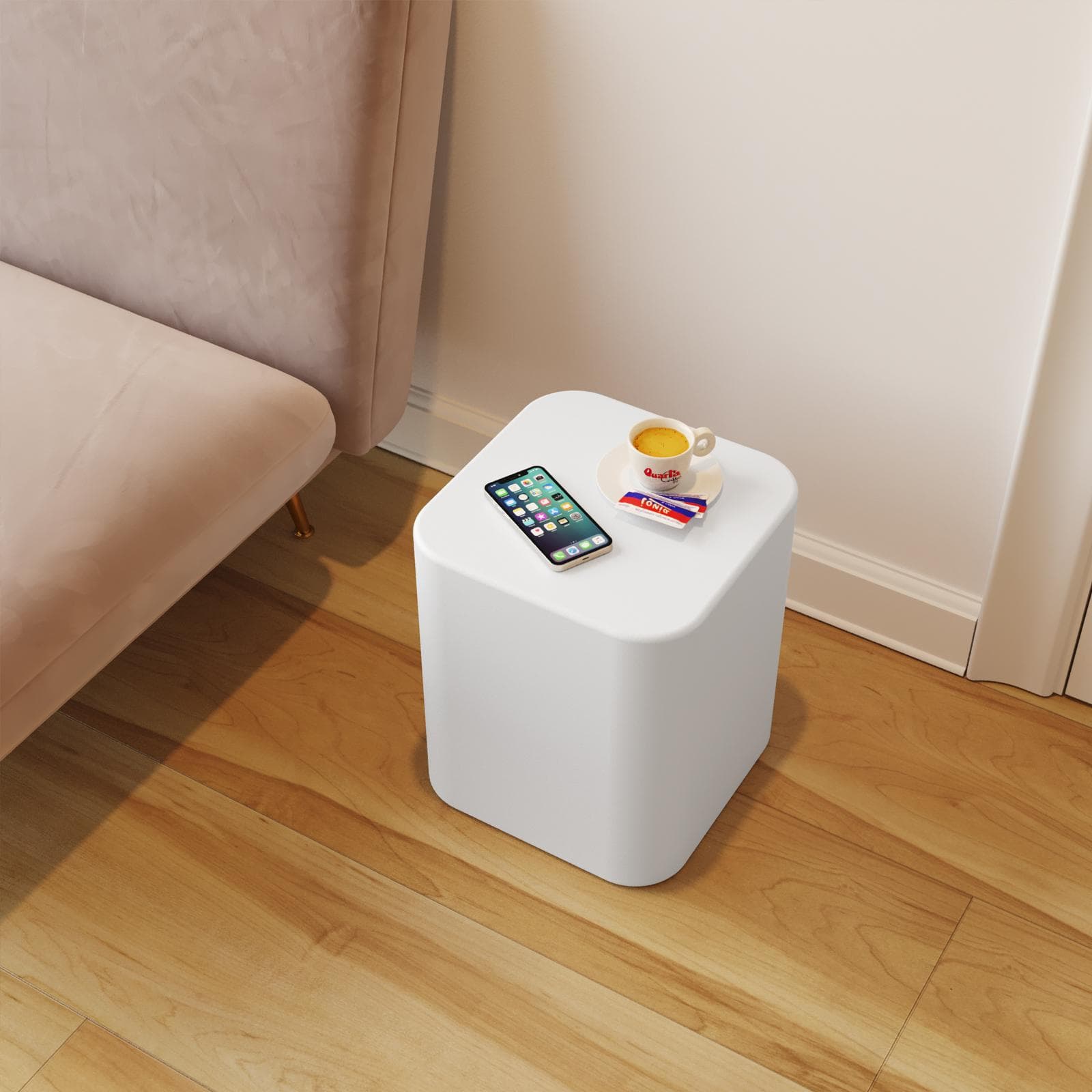 Espositore colonna 35 h cm in polietilene bianco - Katrine