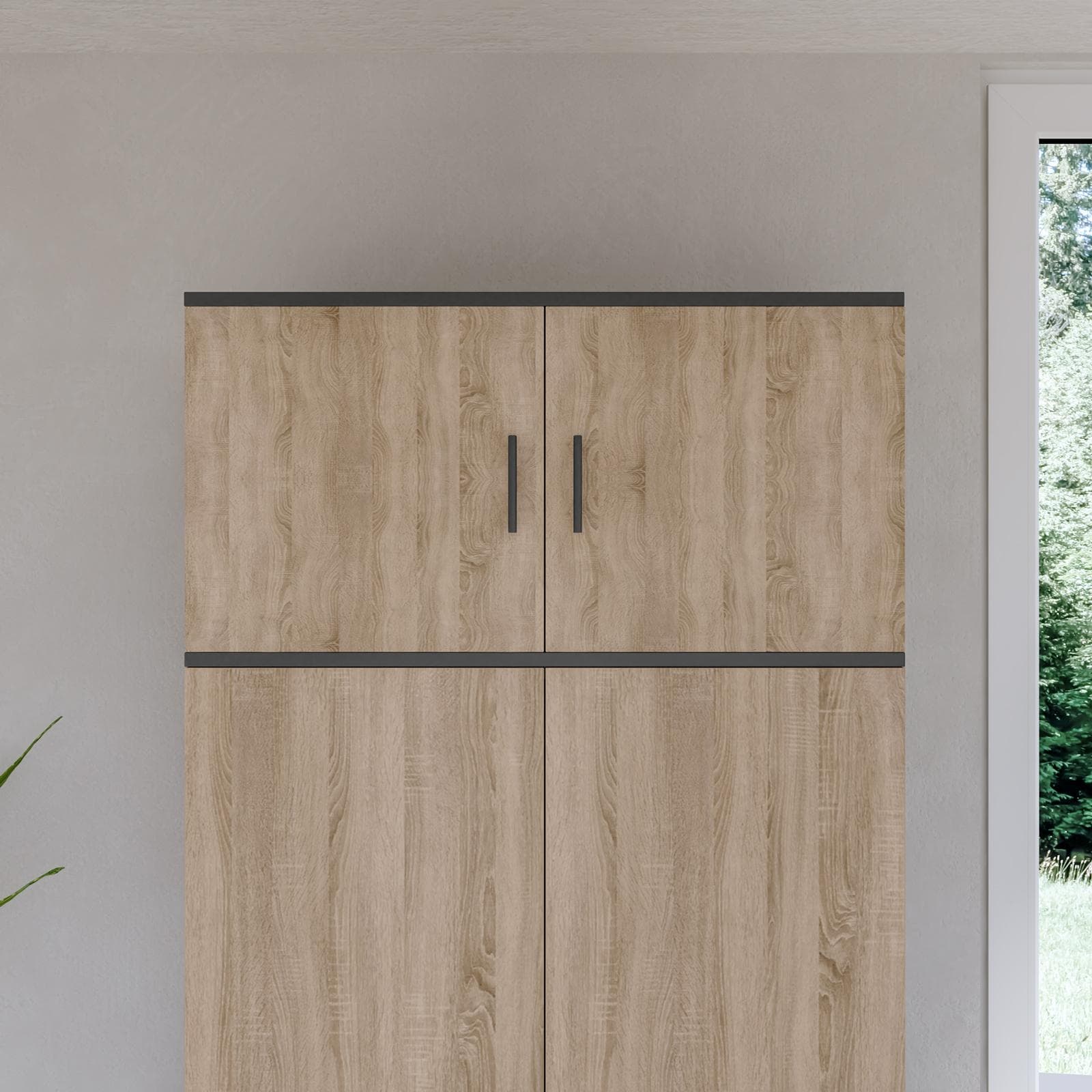Estensione per armadio Axel 80x40h cm con 2 ante rovere e antracite