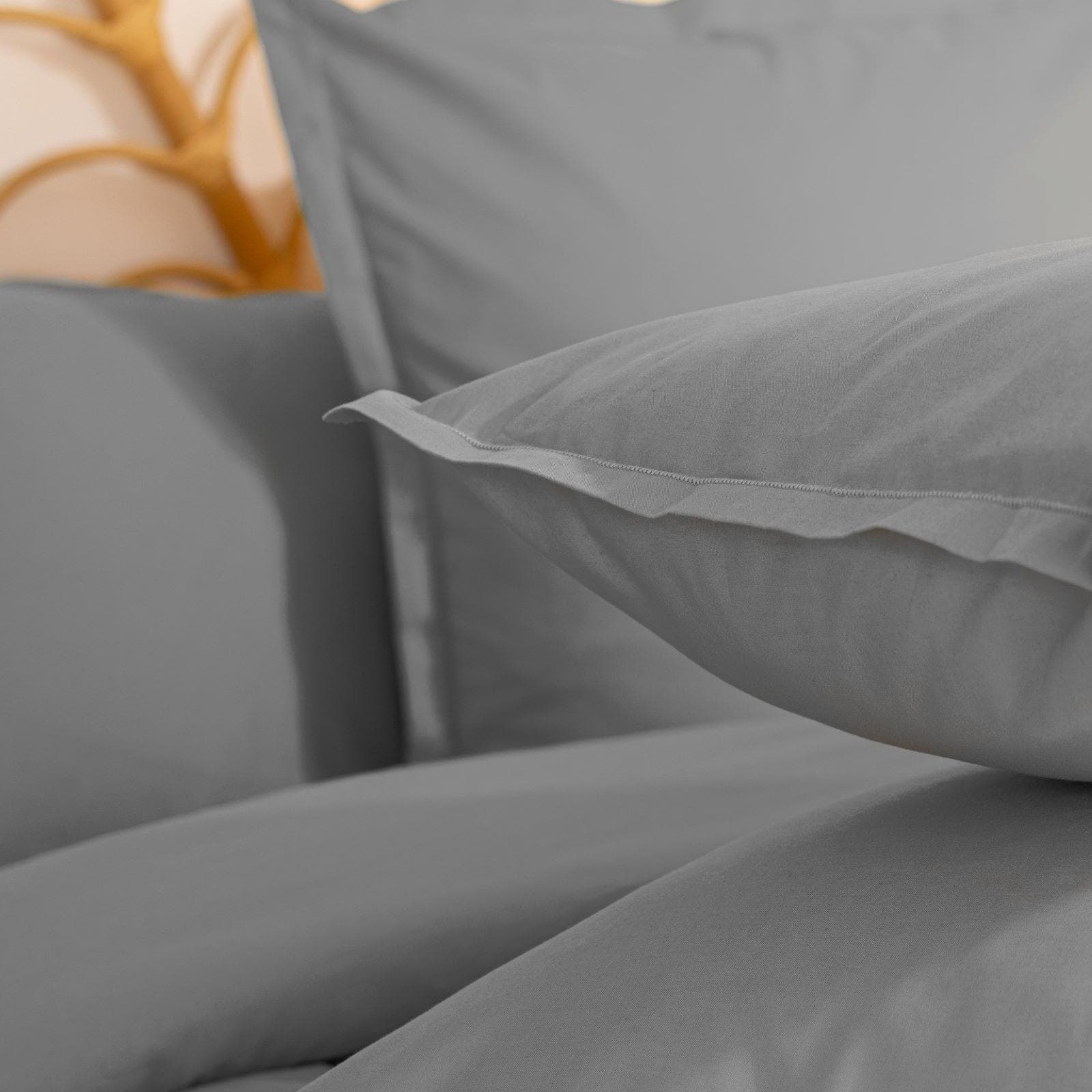 Federa per guanciale 63x63 cm in cotone grigio - Bellini