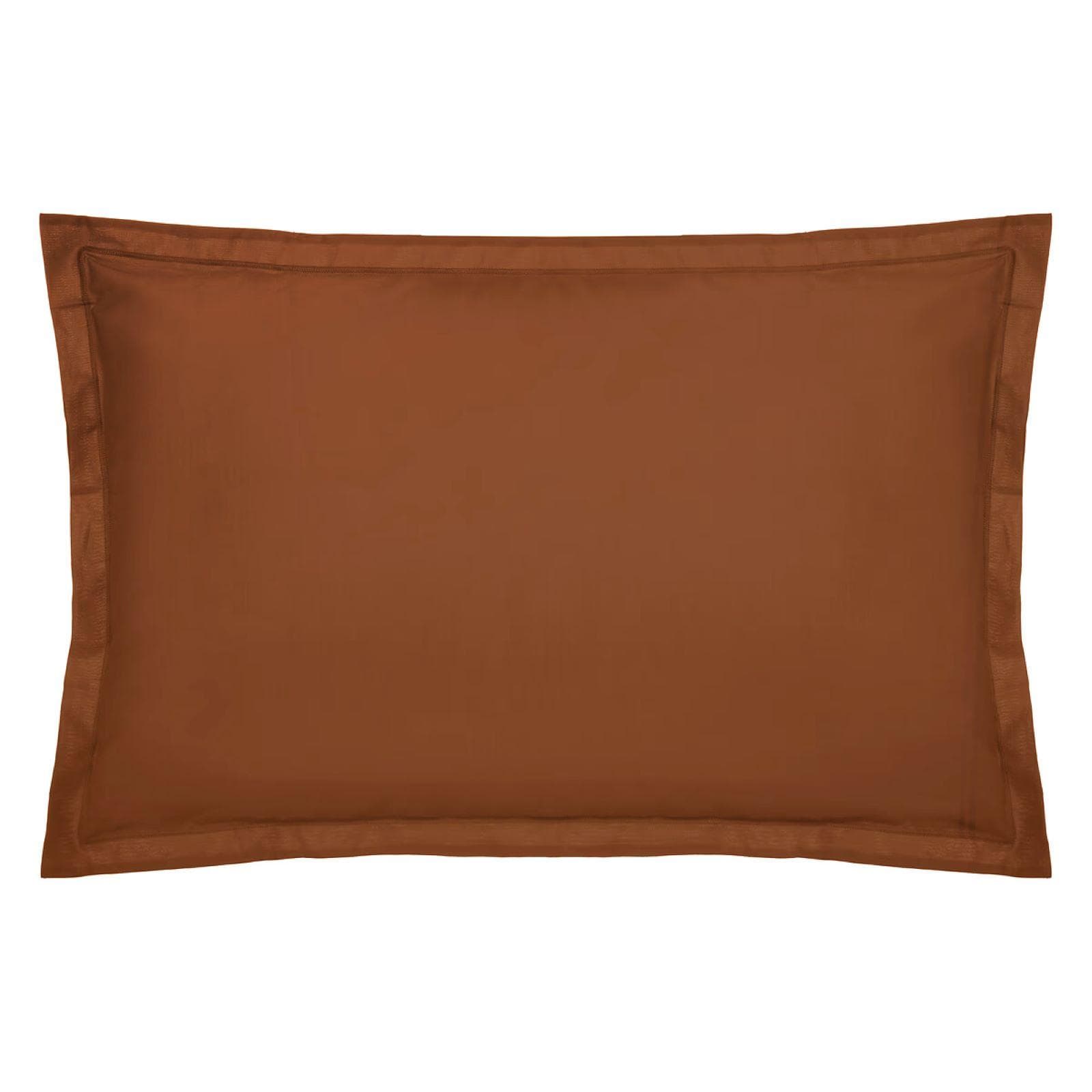 Federa per guanciale 70x50 cm in cotone terracotta - Bellini