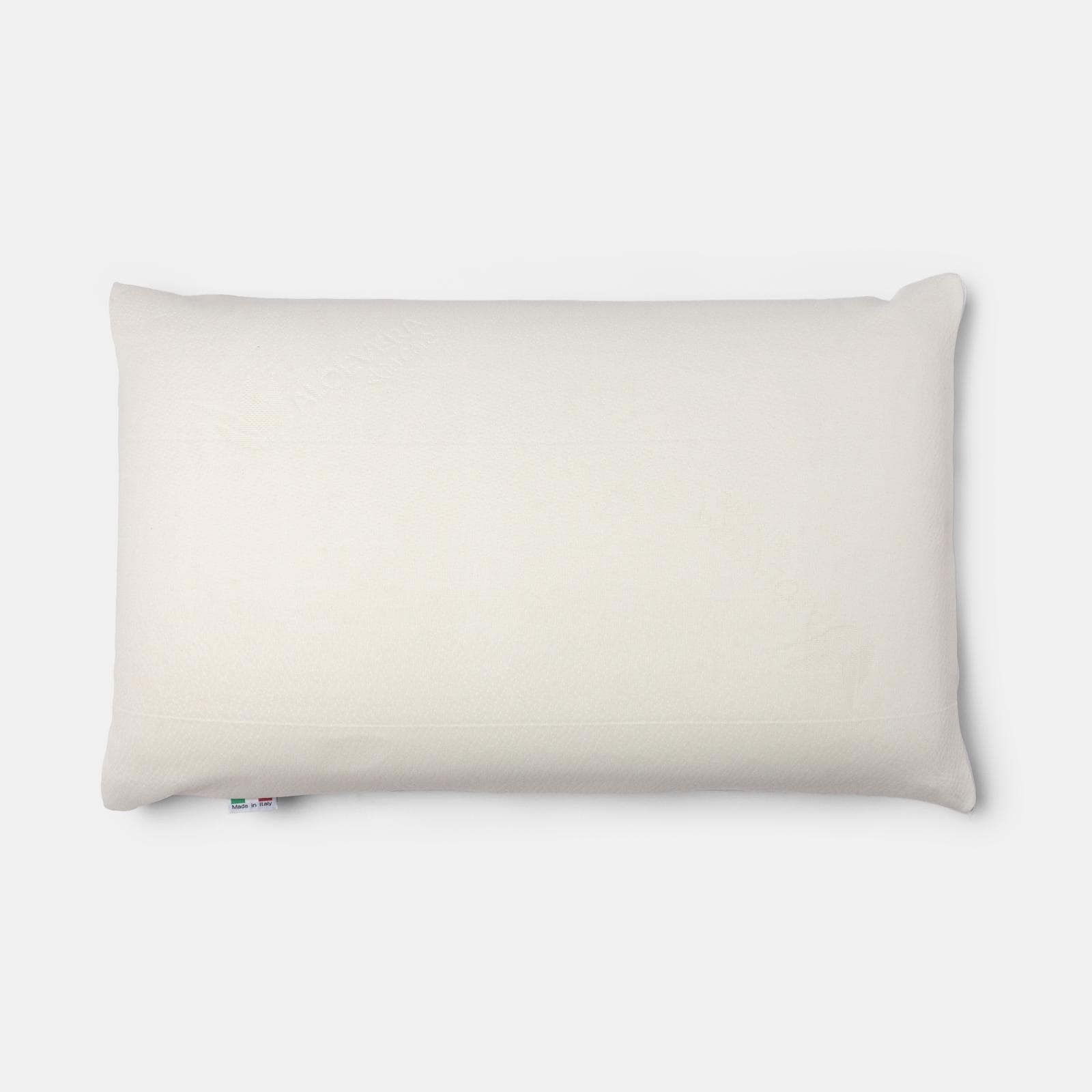 Guanciale sfoderabile 42x72 cm in Memory Prime con rivestimento Aloe h 13 cm - Moelle