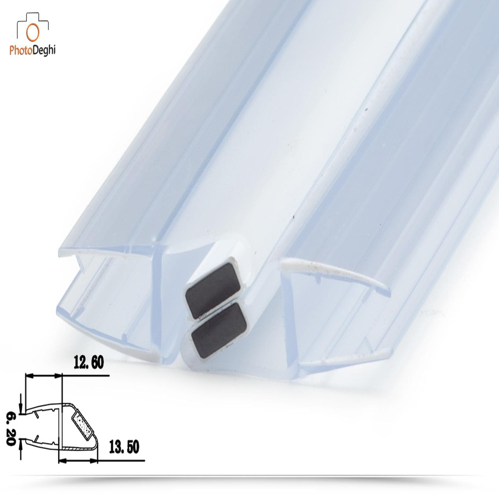Set guarnizioni magnetiche spessore 6 mm per box doccia nicchia 190 h