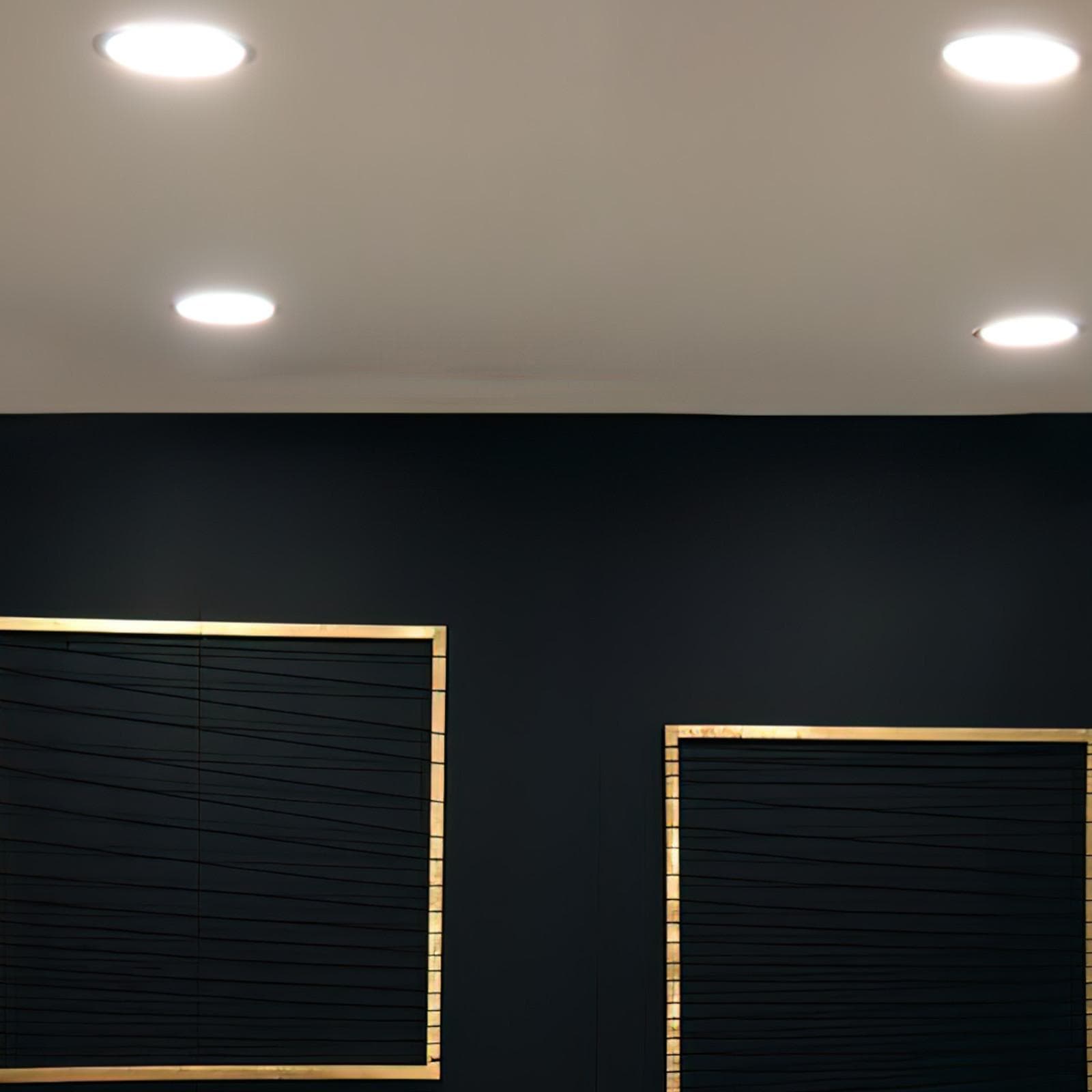 Incasso antiriflesso 15,4x5,5cm 3000k in alluminio bianco