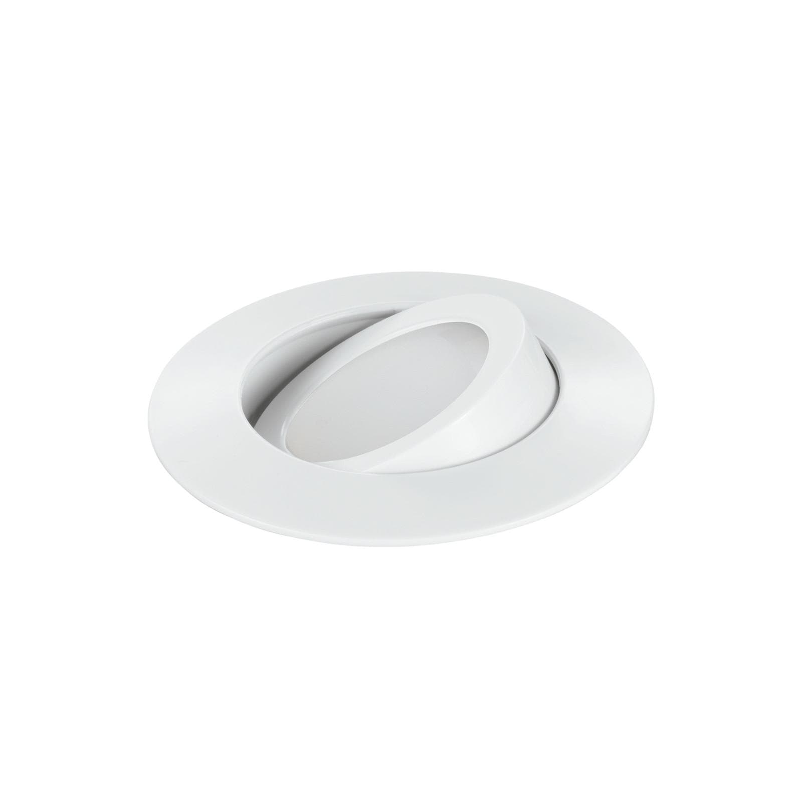 Incasso orientabile 9x2,5 in policarbonato bianco