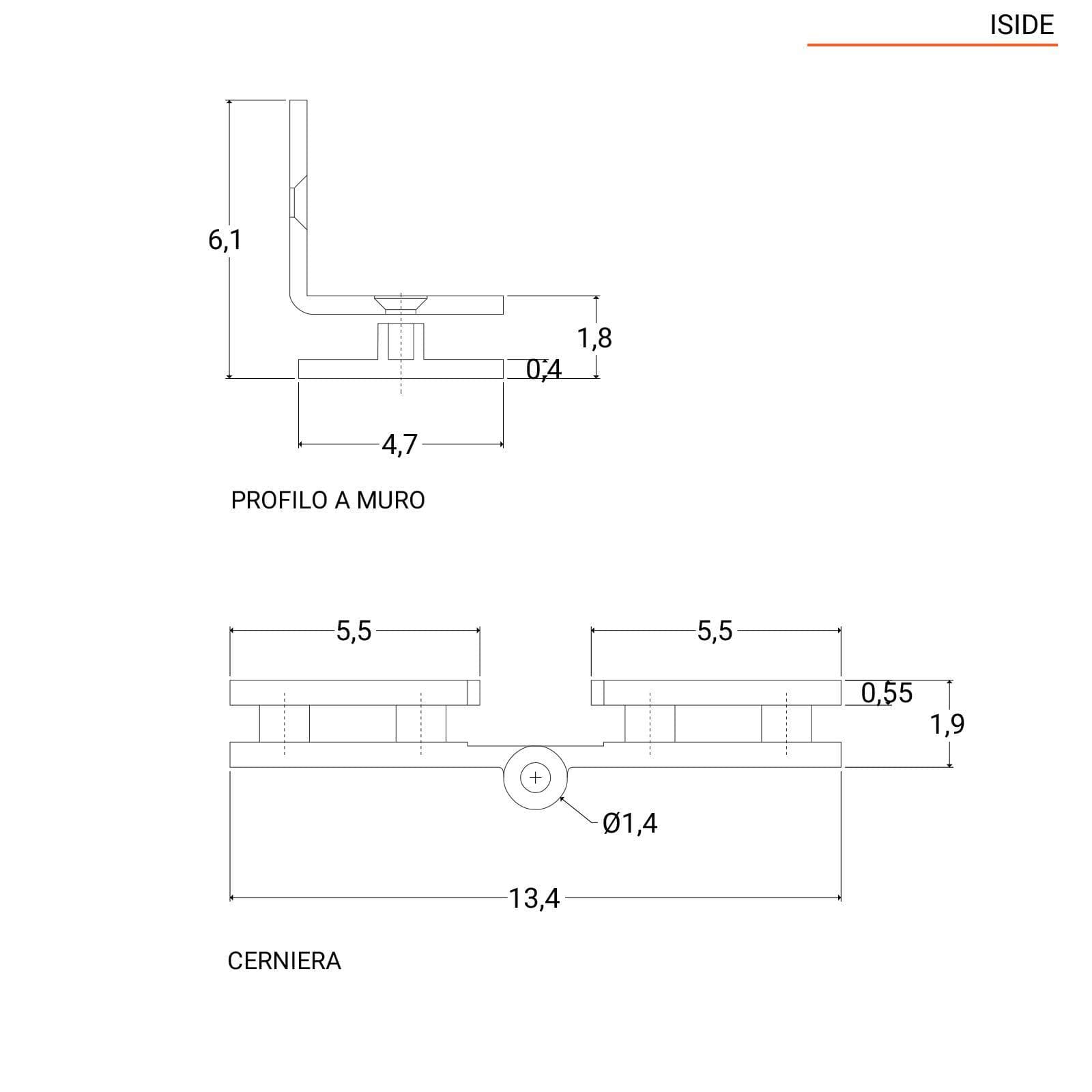 Sopravasca minimal 90 cm vetro temperato anticalcare reversibile 150 h
