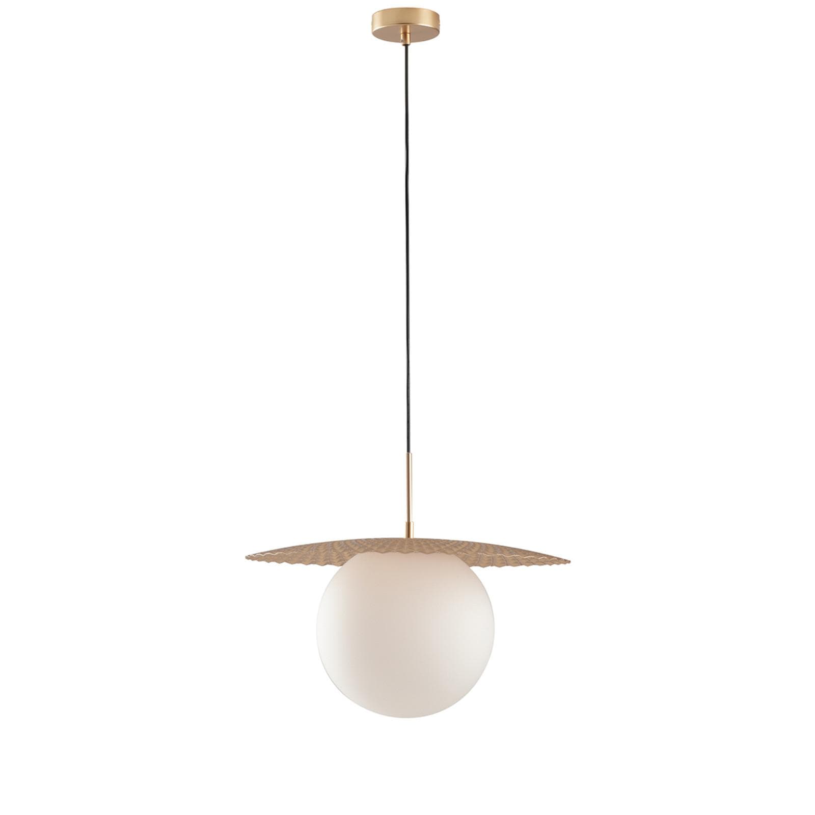 Lampada a sospensione 30 cm in metallo oro