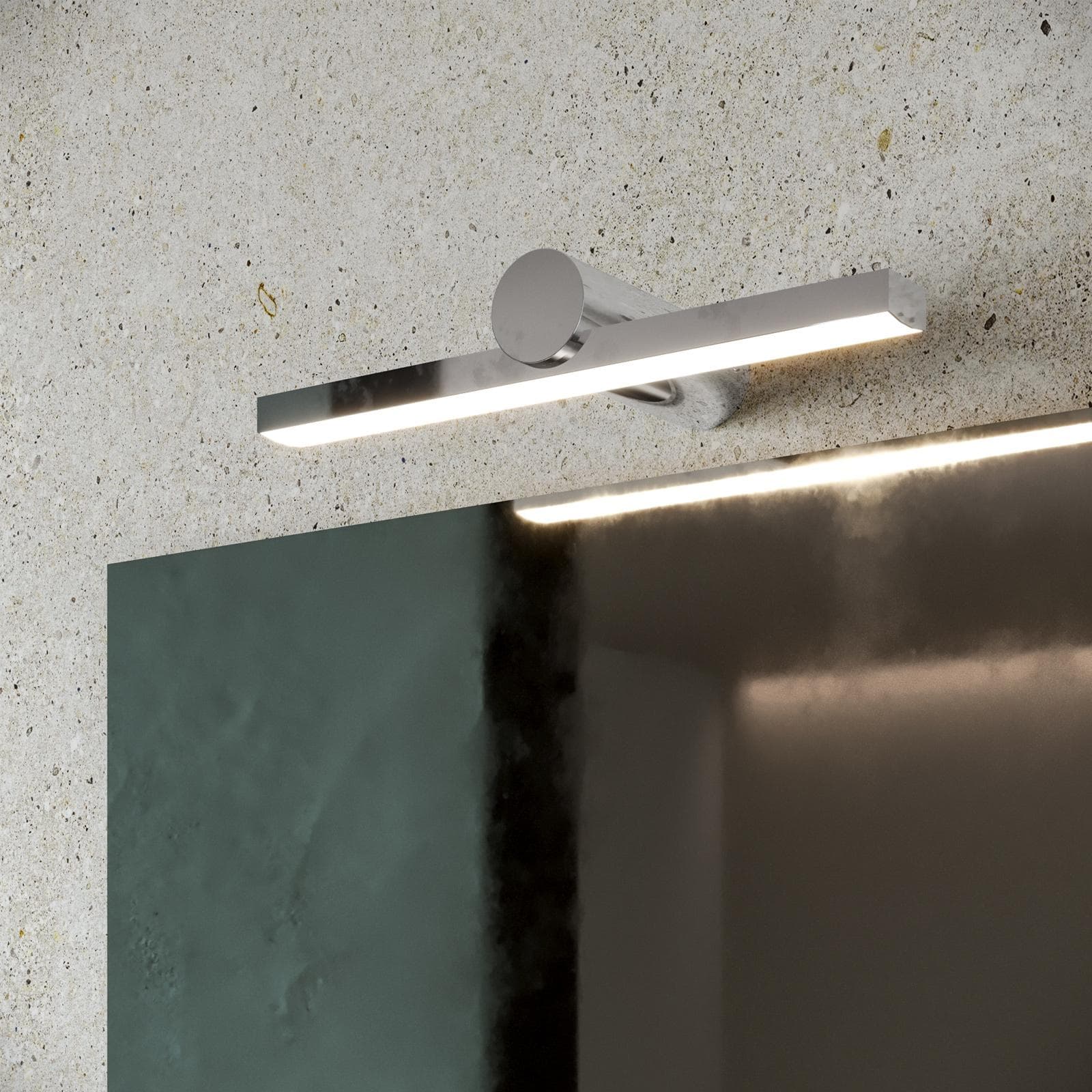 Lampada applique 30 cm in metallo cromo - Float
