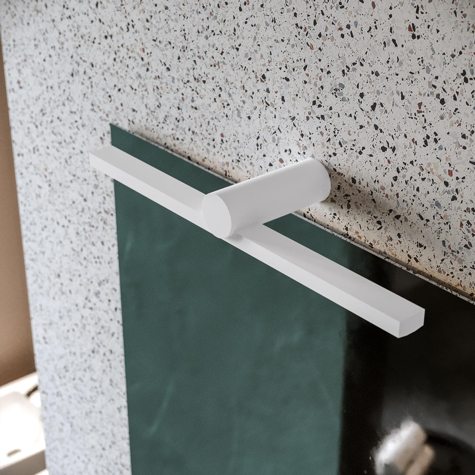 Lampada applique 45 cm in metallo bianco opaco - Float