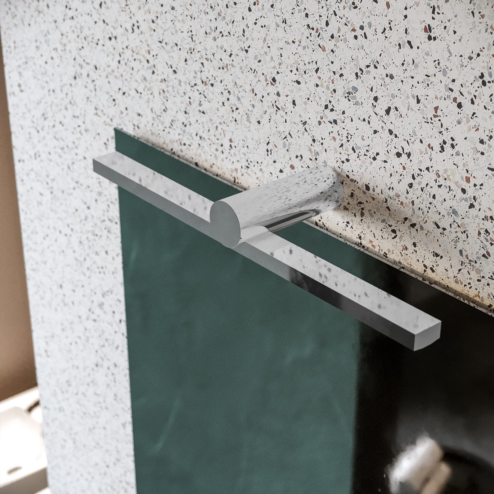 Lampada applique 45 cm in metallo cromo - Float