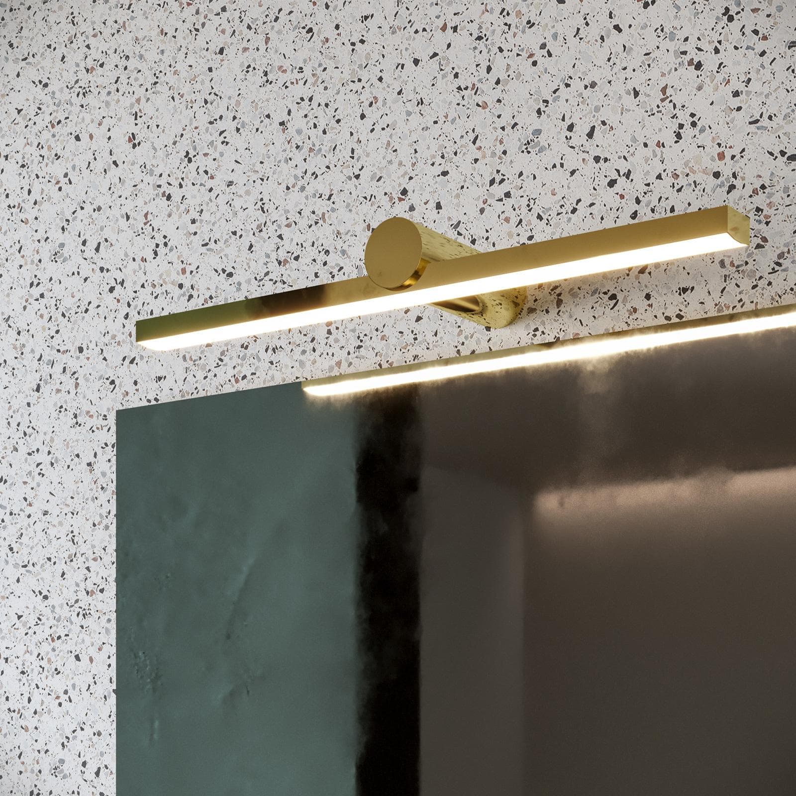 Lampada applique 45 cm in metallo oro - Float