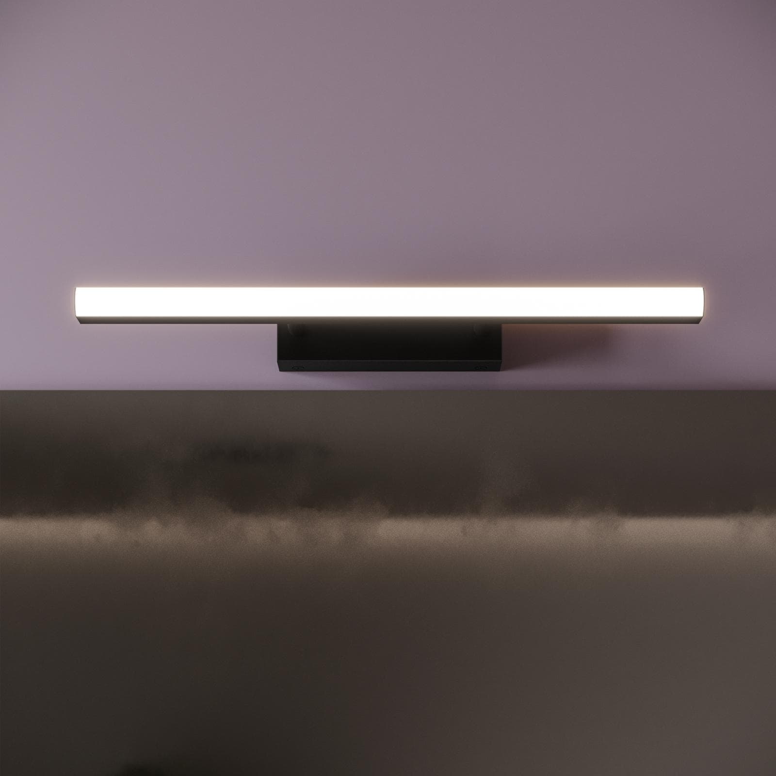 Lampada applique orientabile 45 cm in metallo nero opaco - Orients