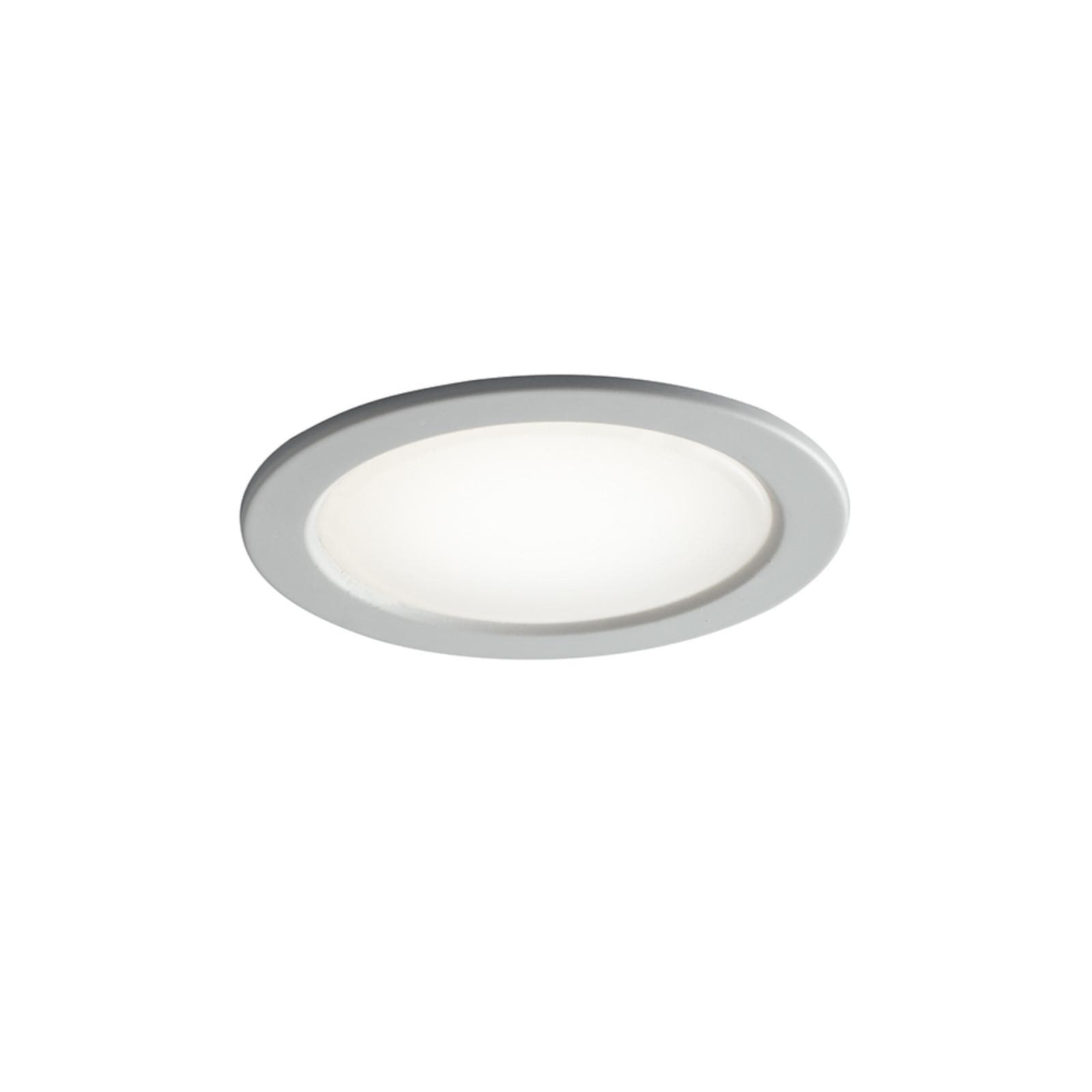 Lampada da incasso 6,5x1,8 cm in termoplastica bianca