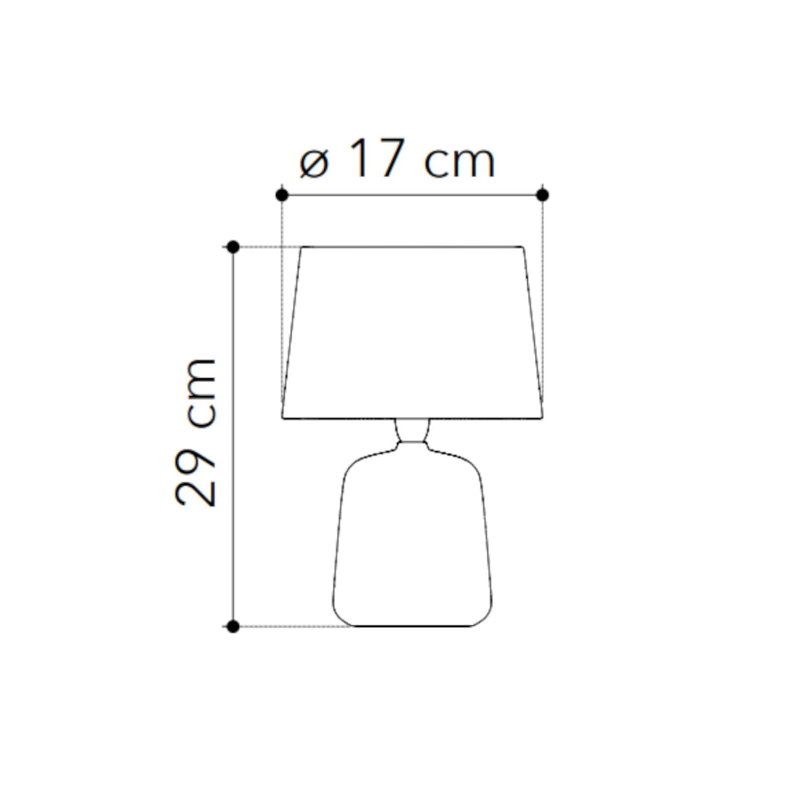 Lampada da tavolo Ø17 cm in ceramica oro