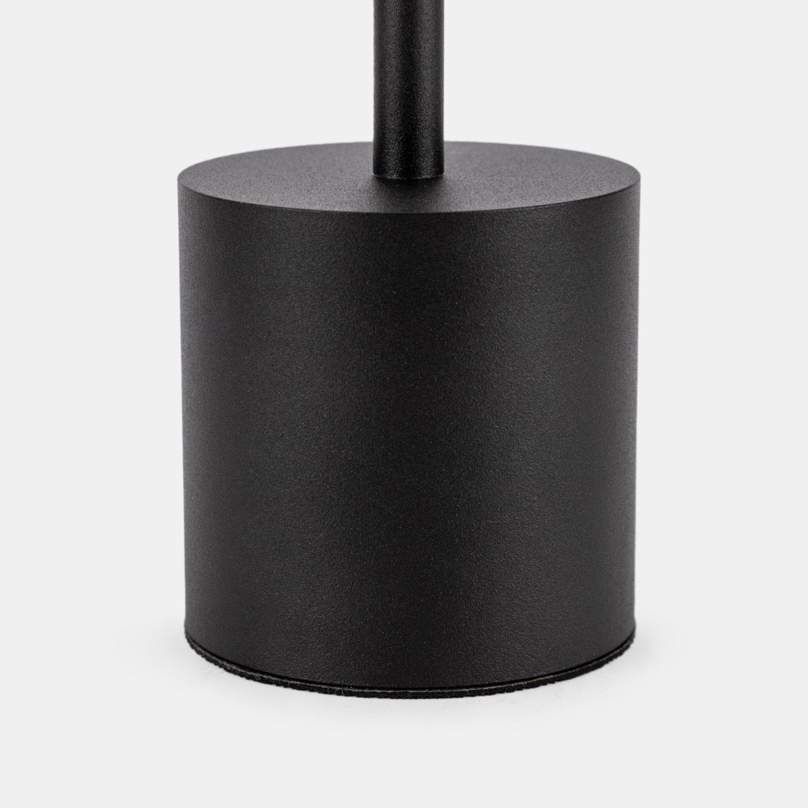 Lampada da tavolo portatile a LED 11x38h cm in alluminio nero - Spritz