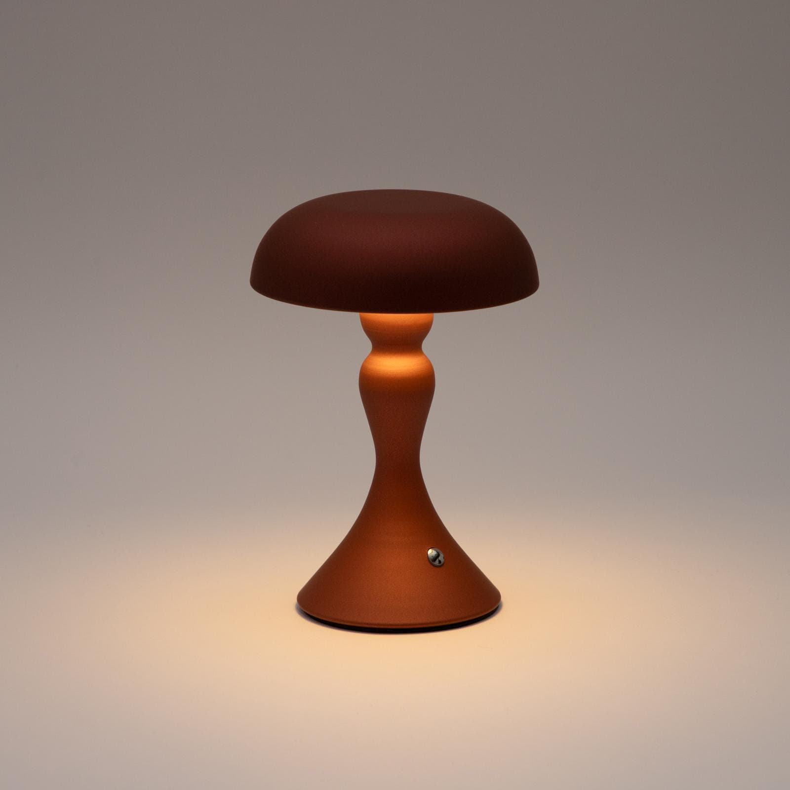 Lampada da tavolo touch 15x22 h cm in alluminio rame - Elide
