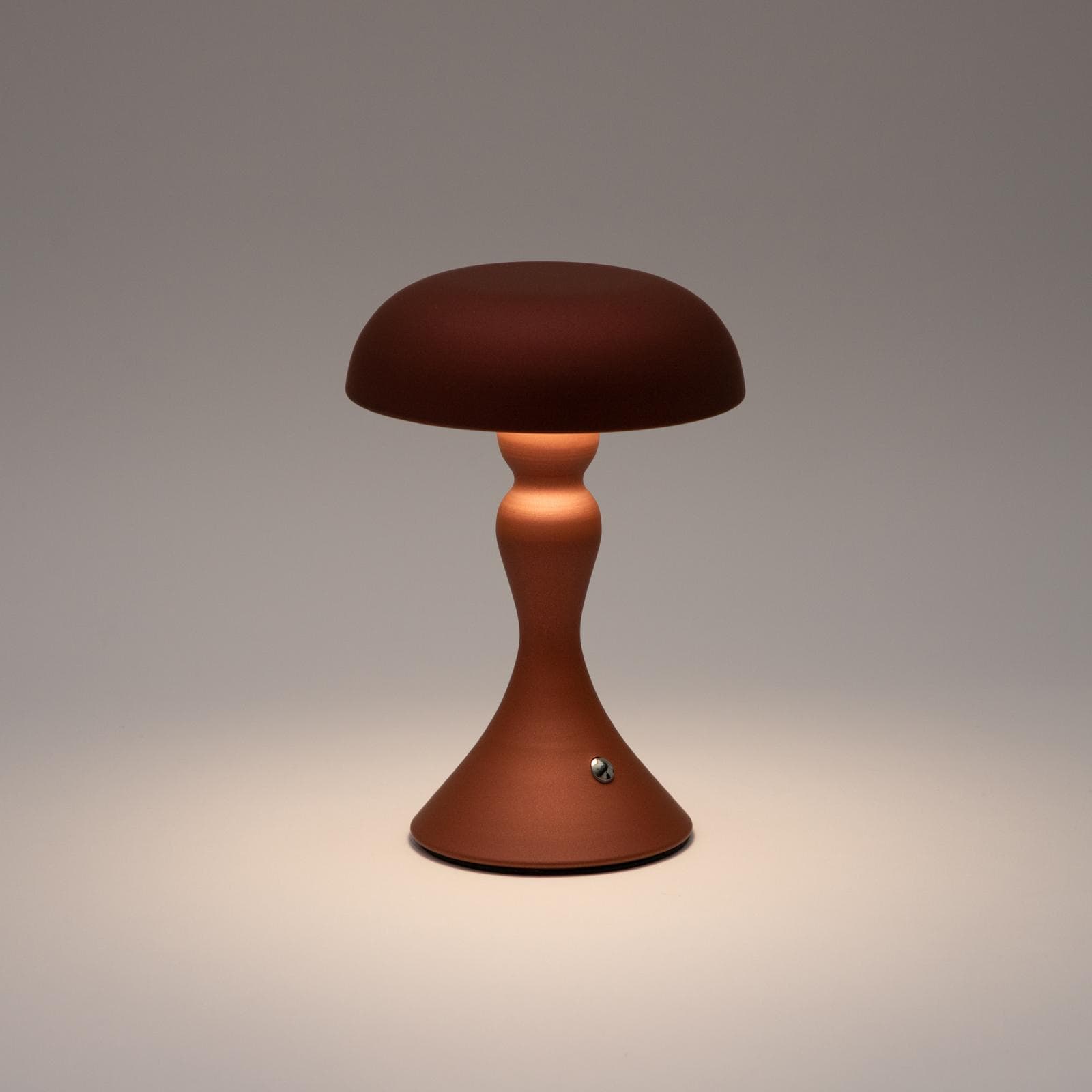 Lampada da tavolo touch 15x22 h cm in alluminio rame - Elide