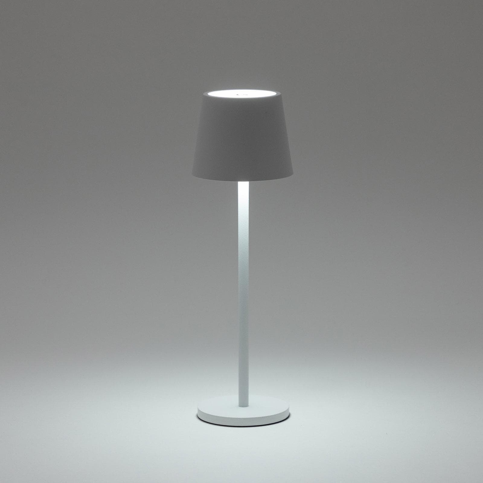 Lampada da tavolo touch 8x29 cm in alluminio bianco - Layra