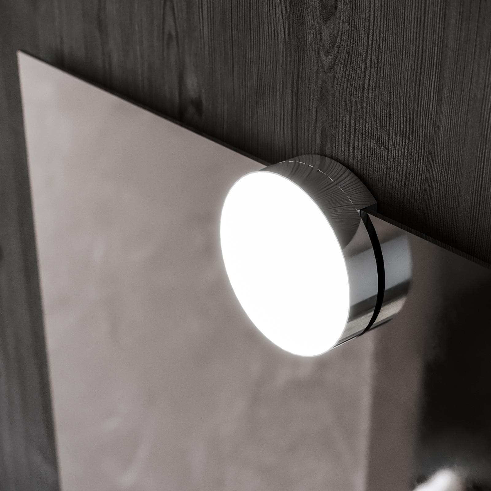 Lampada led Ø10 cm cromo - Aimee