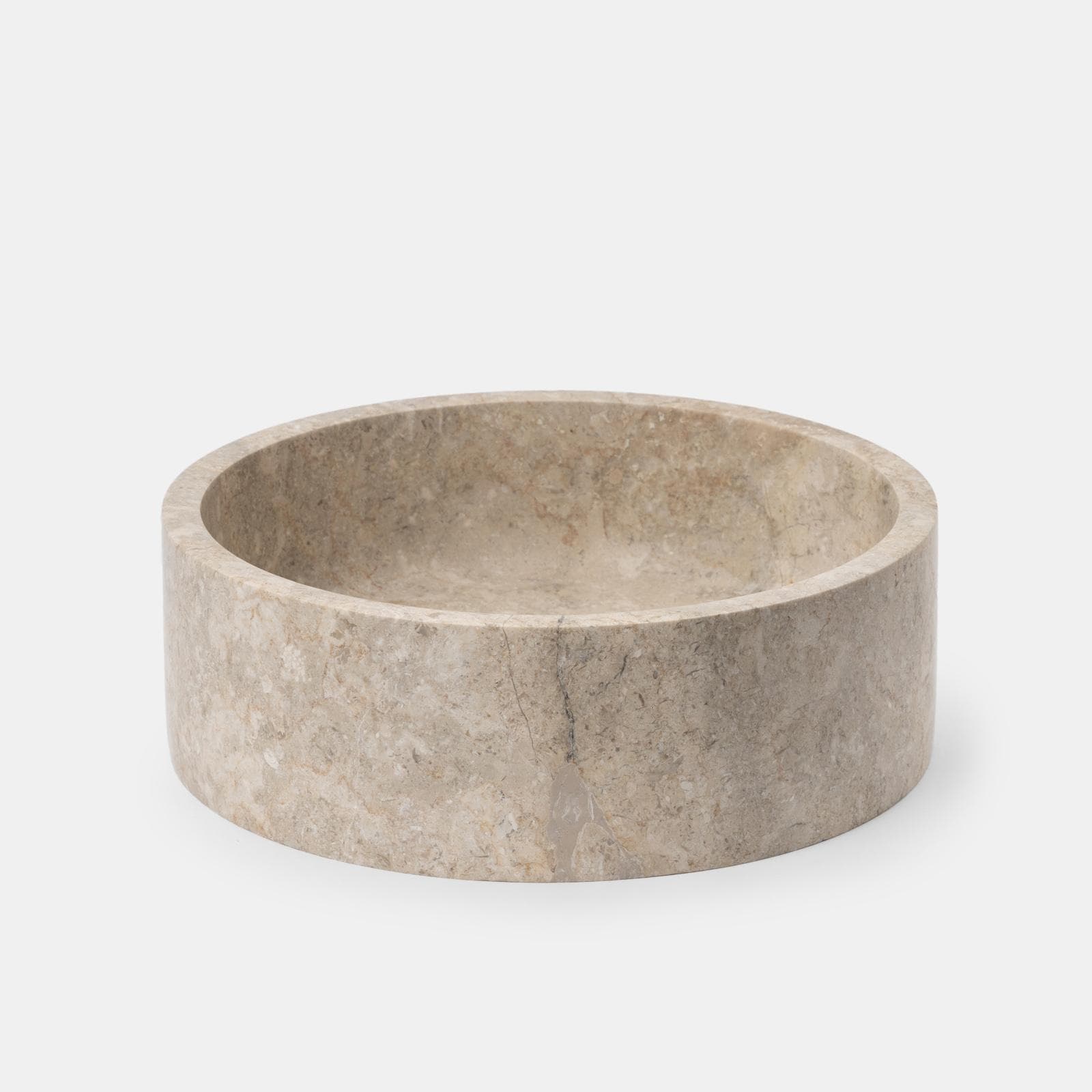 Lavabo da appoggio 40x13h cm in marmo crema - Artizan