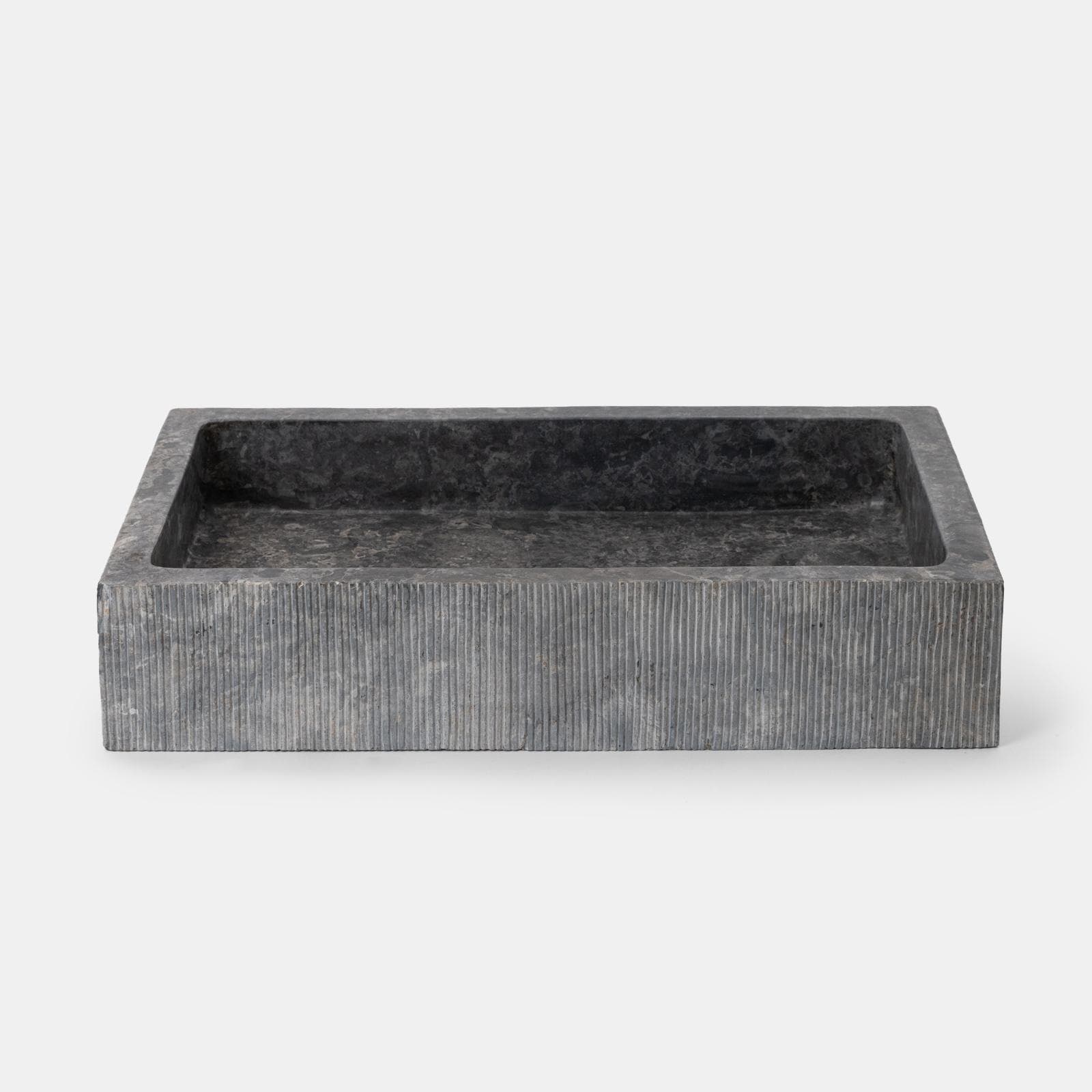 Lavabo da appoggio 60x40 cm in marmo rigato grigio - Artizan