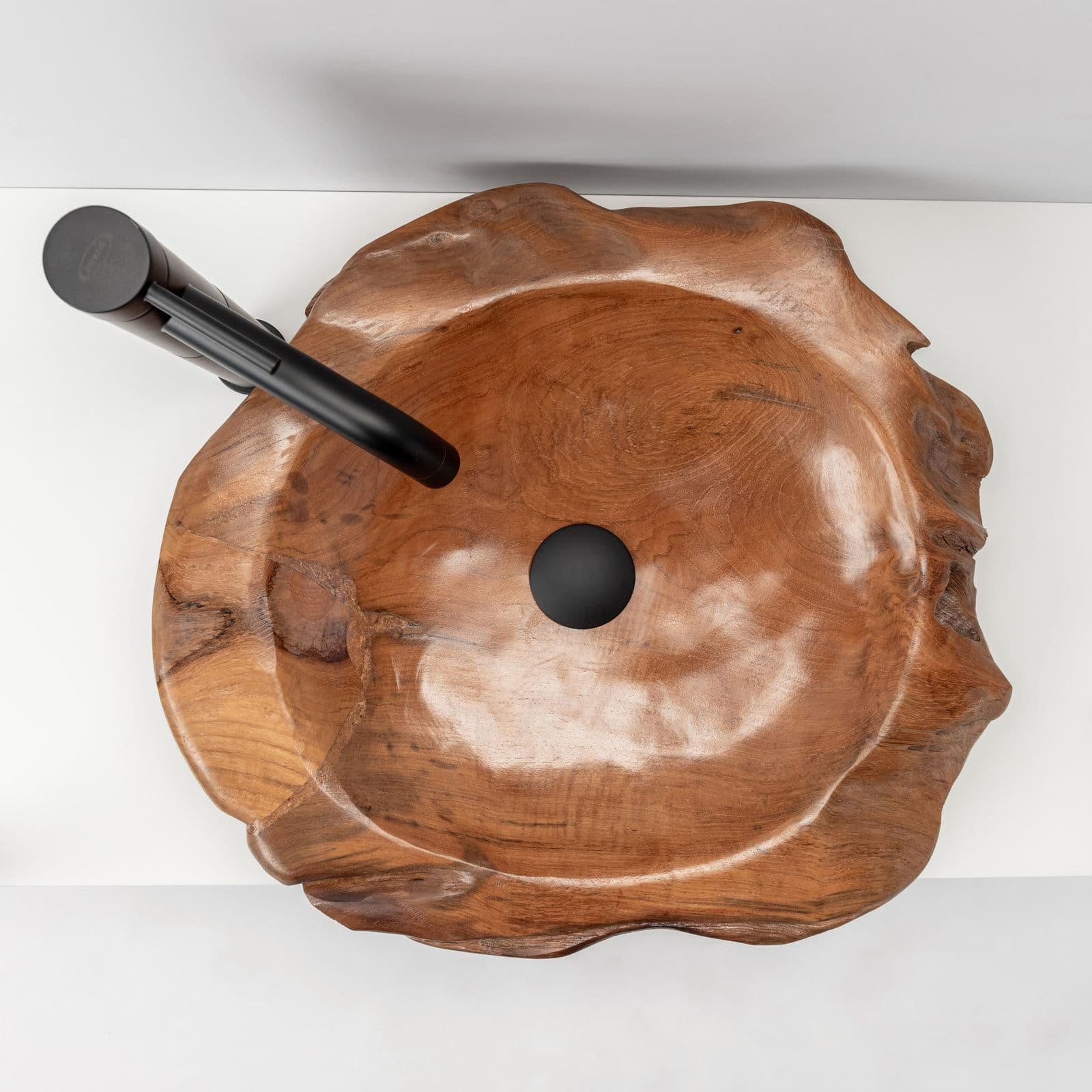 Lavabo d'appoggio 50 cm in teak - Piura