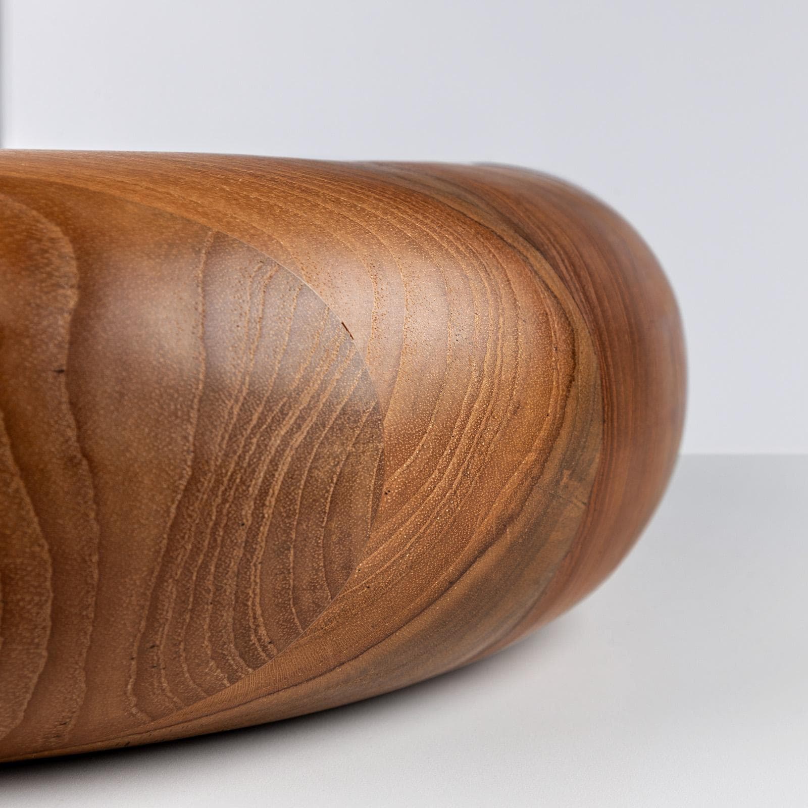 Lavabo d'appoggio in teak 40 x 10 cm - Sinker