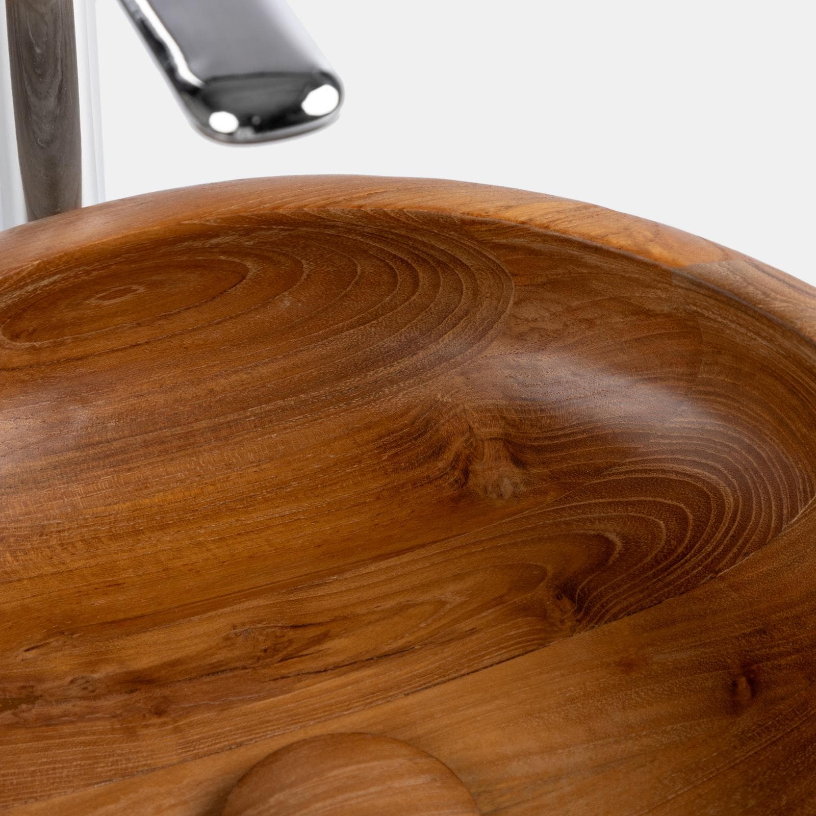 Lavabo d'appoggio in teak 40 x 12cm - Sinker