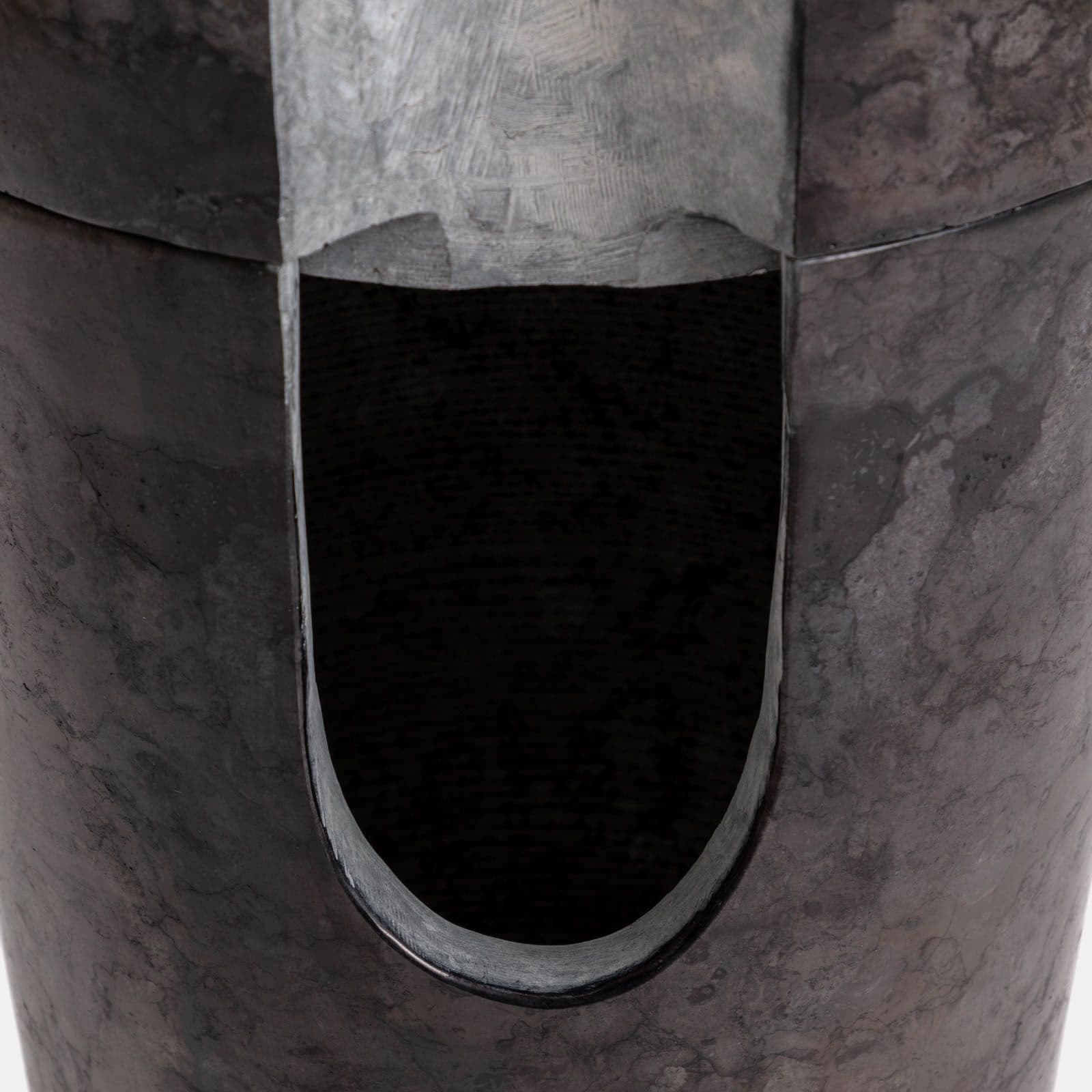 Lavabo freestanding da giardino 40x90 h cm in marmo nero - Artizan