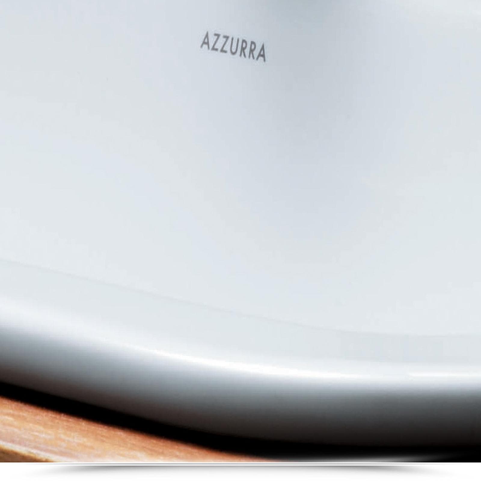 Lavabo semincasso Azzurra ceramica Glaze 50x40 cm bianco soprapiano