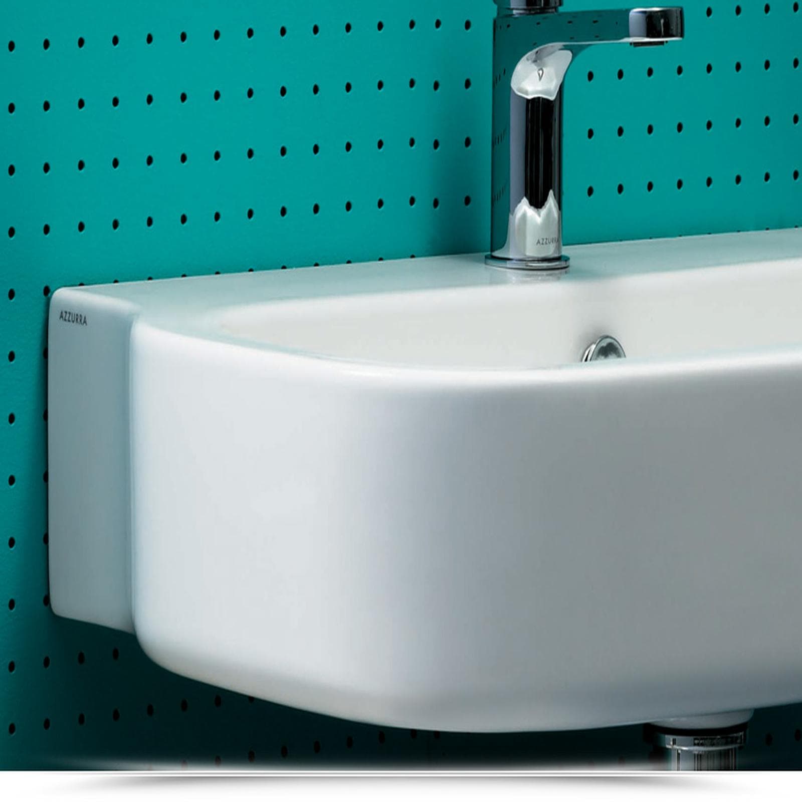 Lavabo sospeso Azzurra Ceramica 75 cm installabile in appoggio su piano - Glaze
