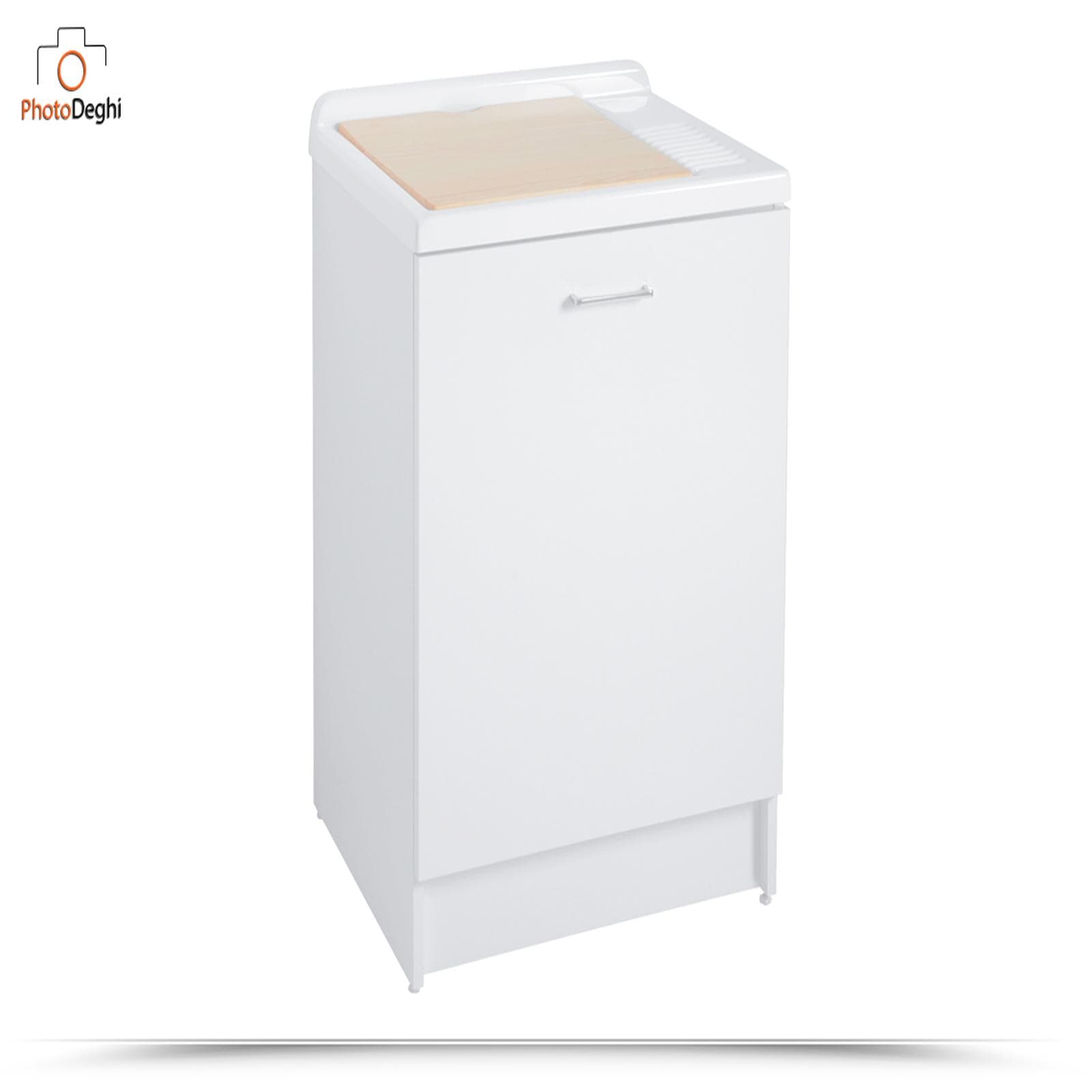 Lavatoio Colavene Active Wash Statico 65x55x89 Colavene bianco con cesto portabiancheria