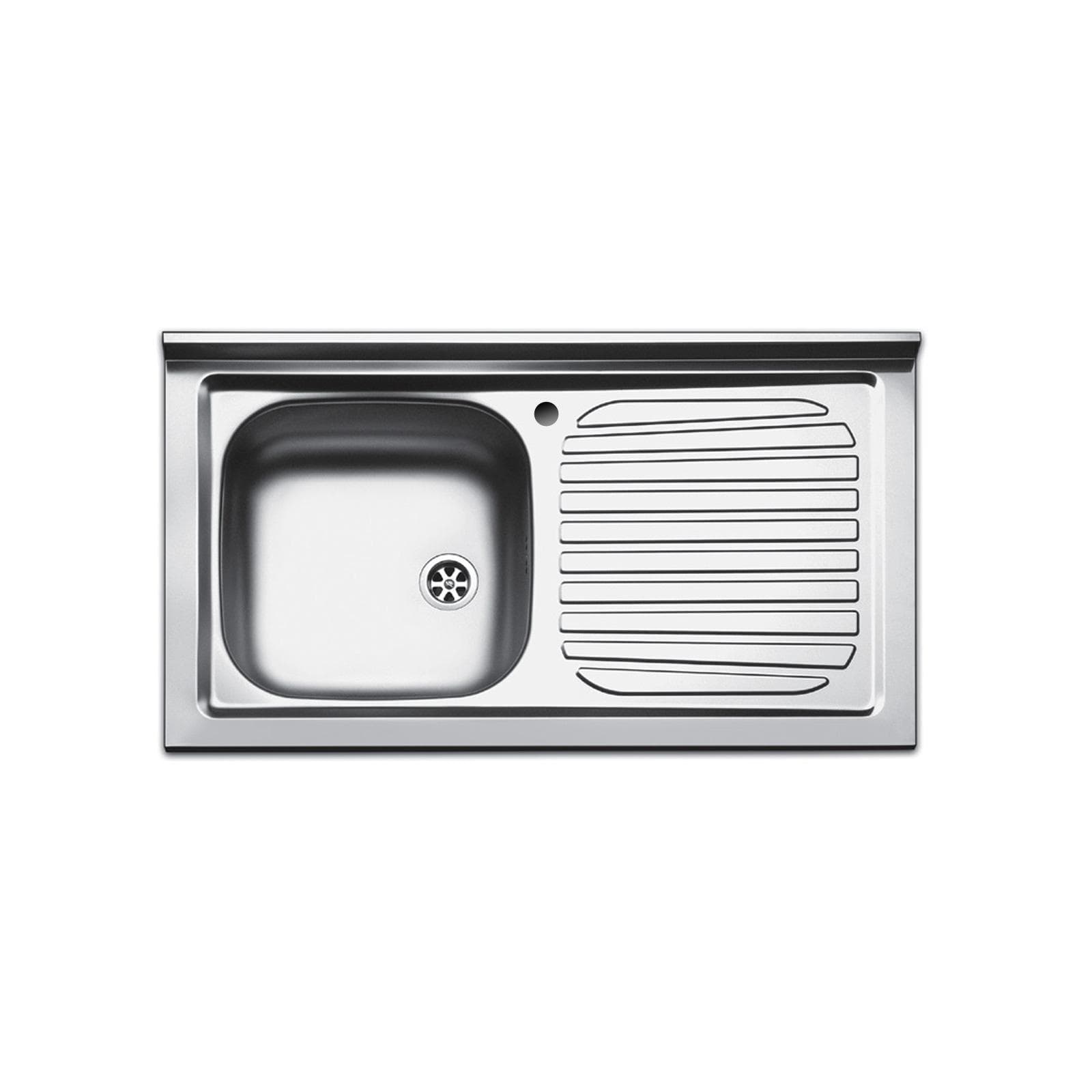 Lavello Apell Pisa in acciaio inox 90x50 cm con vasca e gocciolatoio