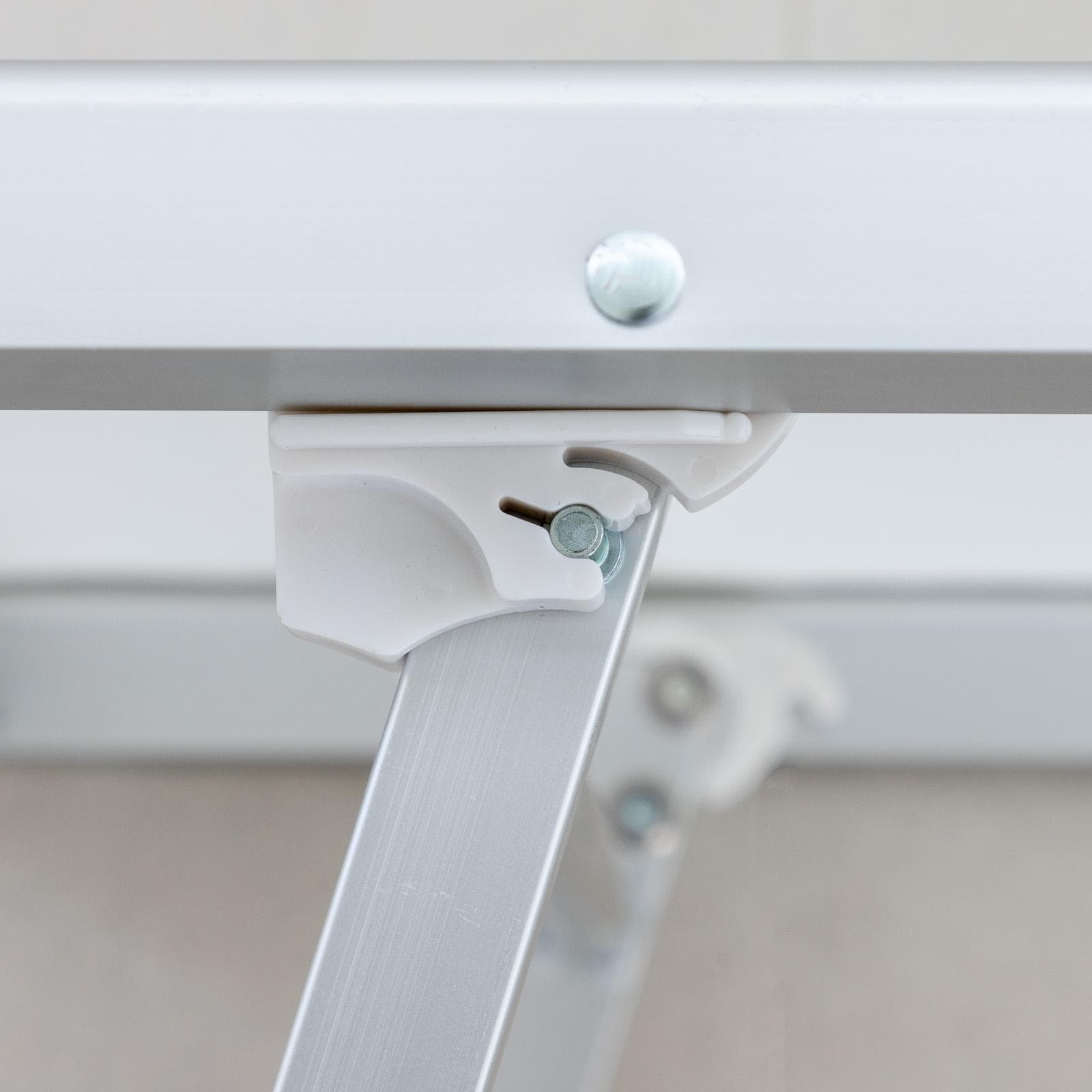 Lettino prendisole reclinabile in alluminio bianco con tettuccio - Aloha