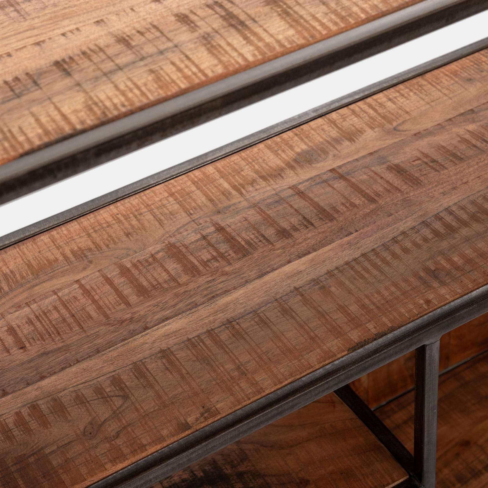 Libreria 118x30 cm in legno di acacia - Freia Acacia