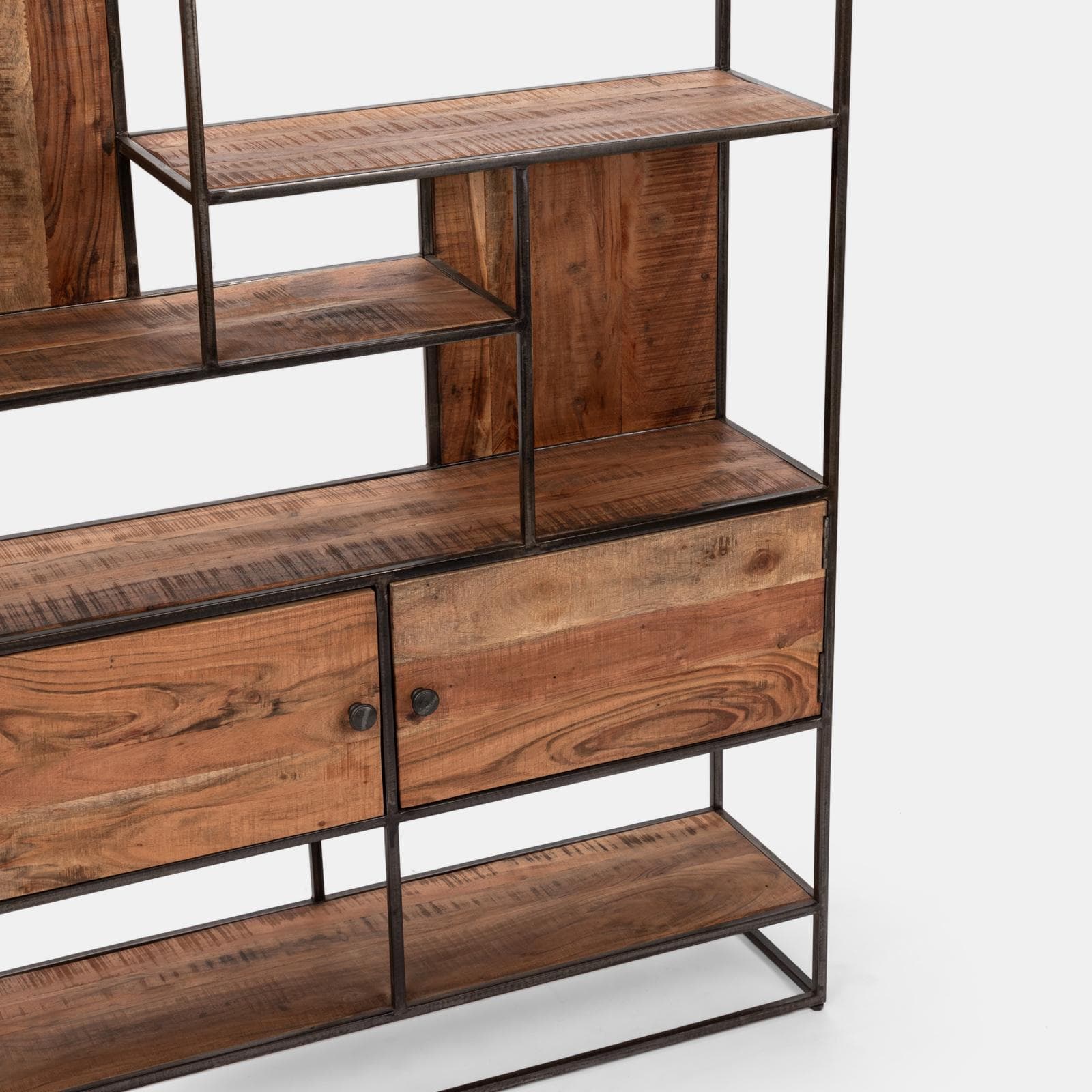 Libreria 118x30 cm in legno di acacia - Freia Acacia