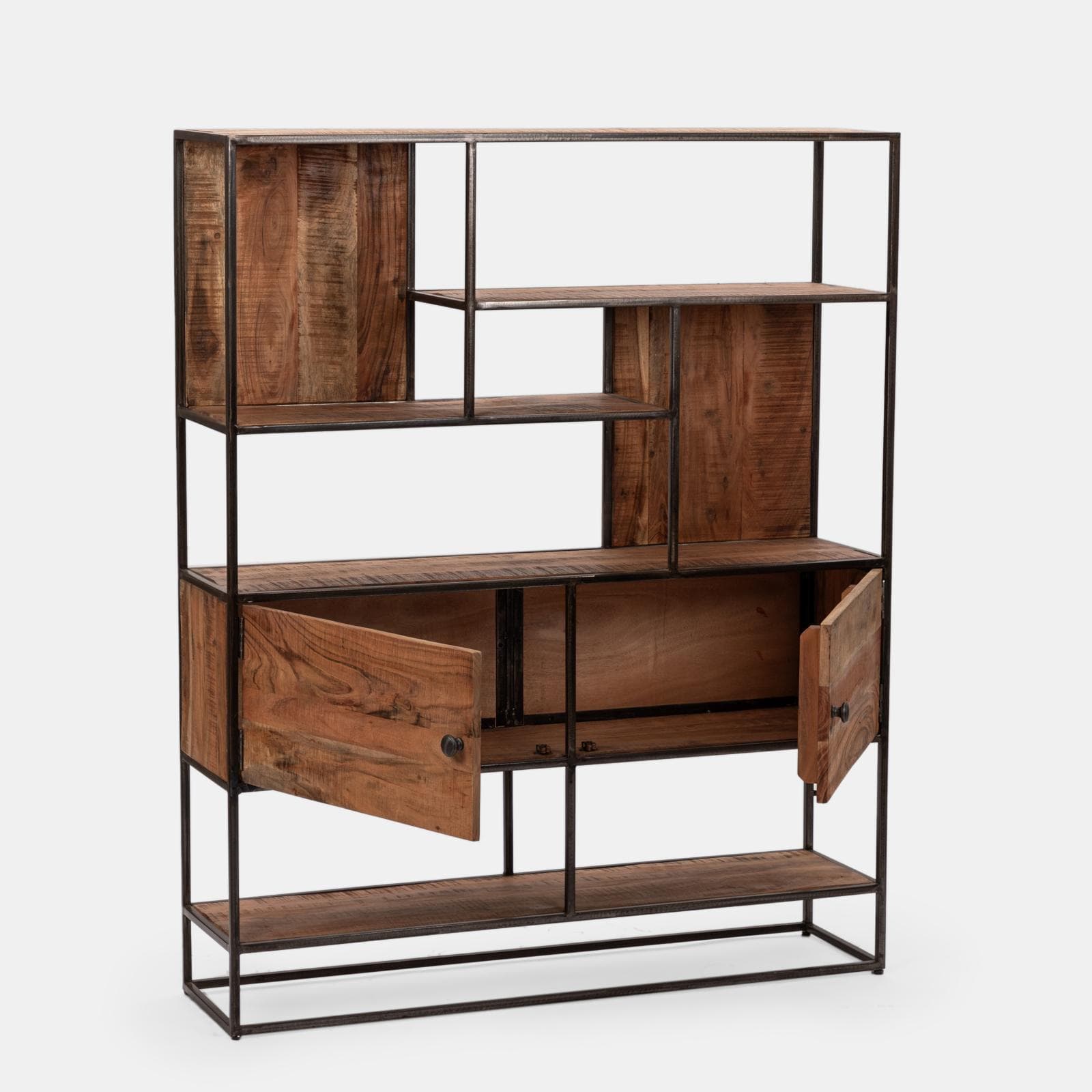 Libreria 118x30 cm in legno di acacia - Freia Acacia