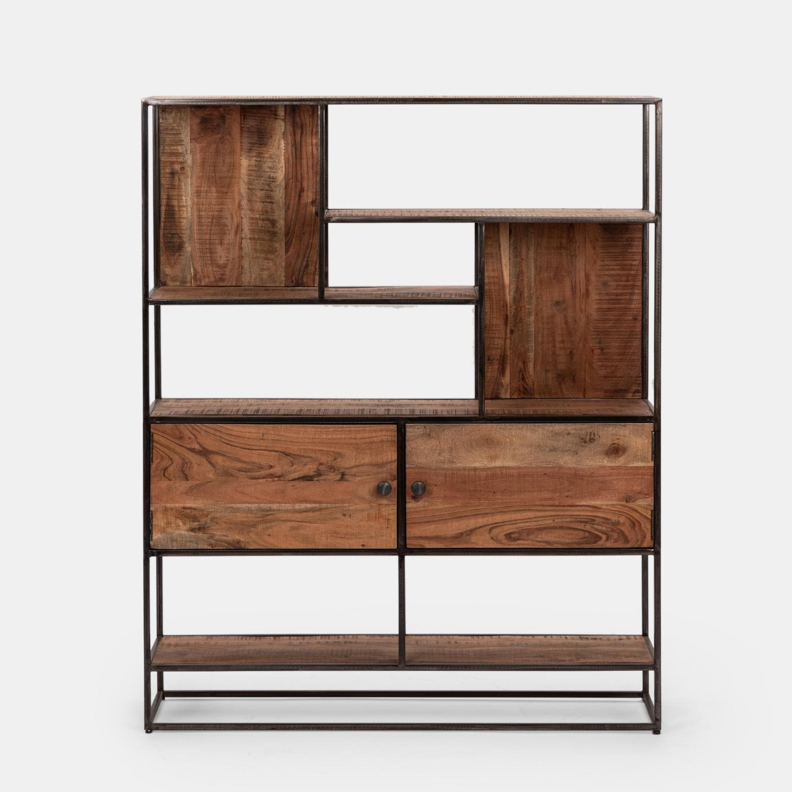 Libreria 118x30 cm in legno di acacia - Freia Acacia