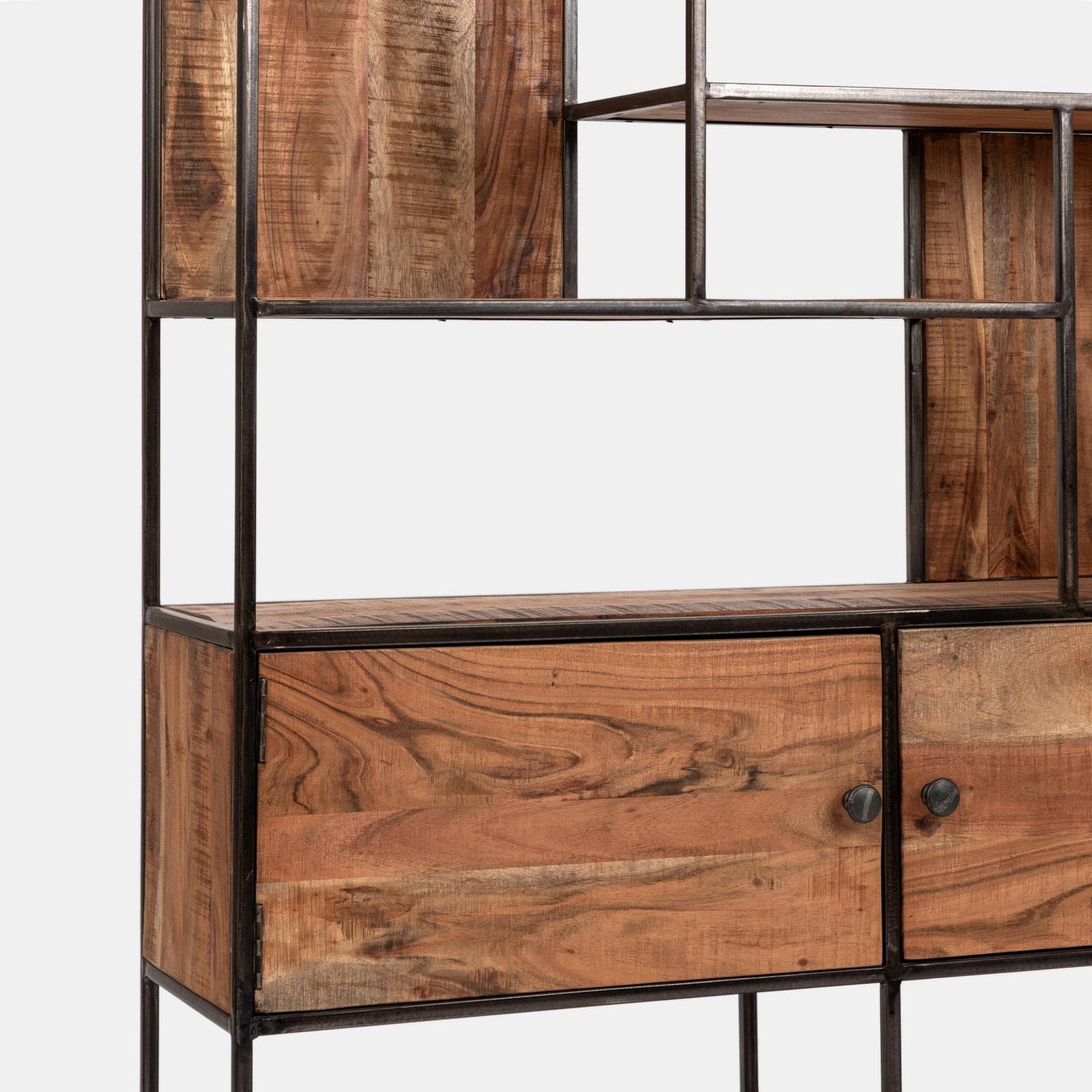 Libreria 118x30 cm in legno di acacia - Freia Acacia