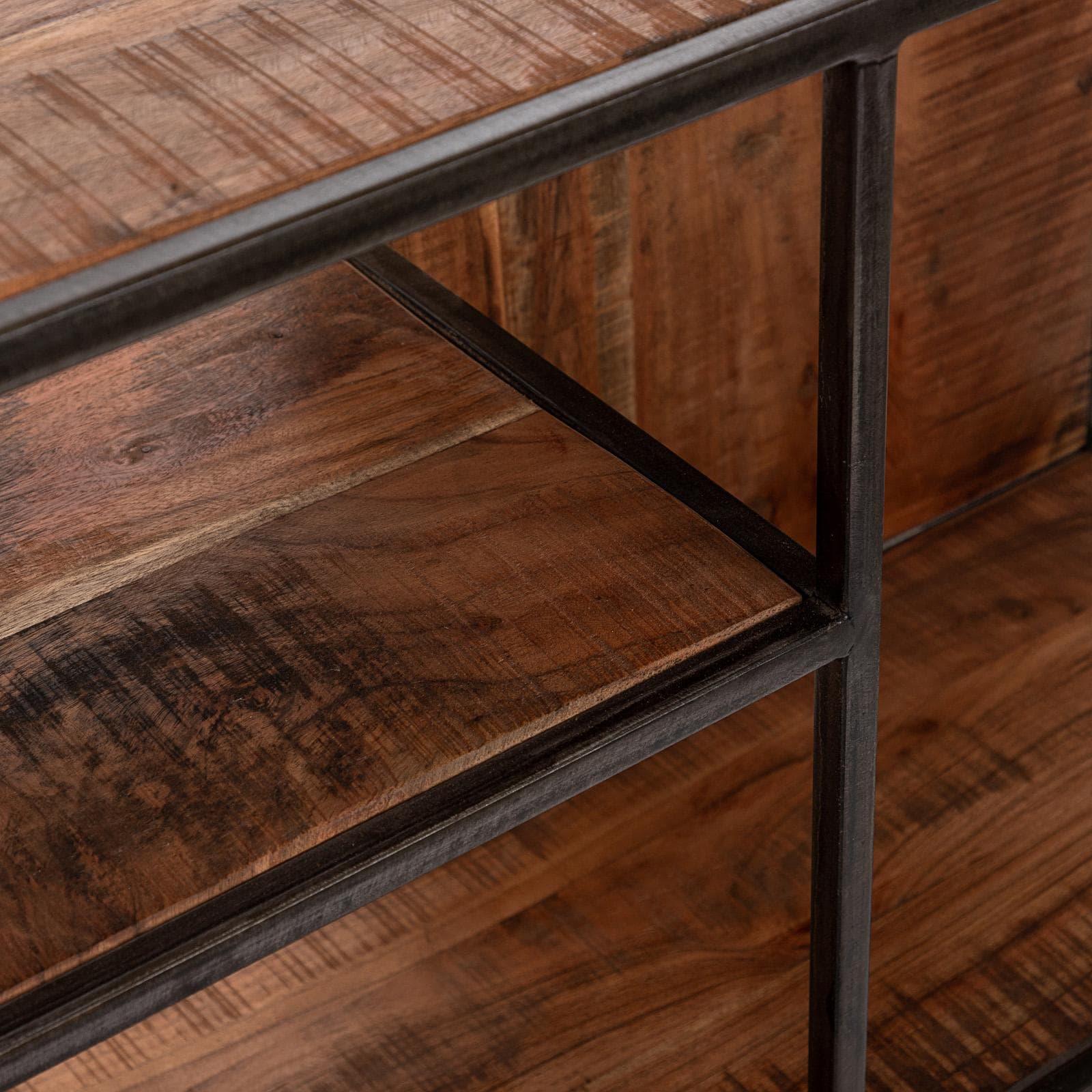 Libreria 118x30 cm in legno di acacia - Freia Acacia