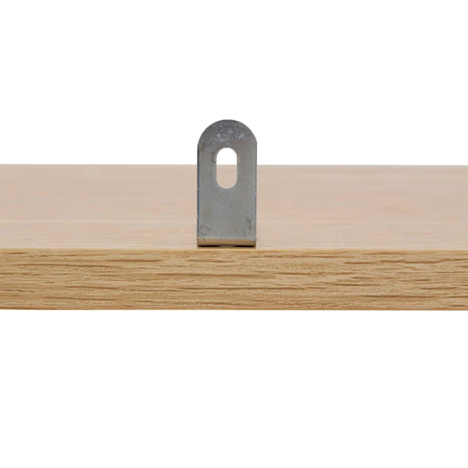 Libreria 32x102h cm in legno naturale e cannettato con 3 vani - Kloser