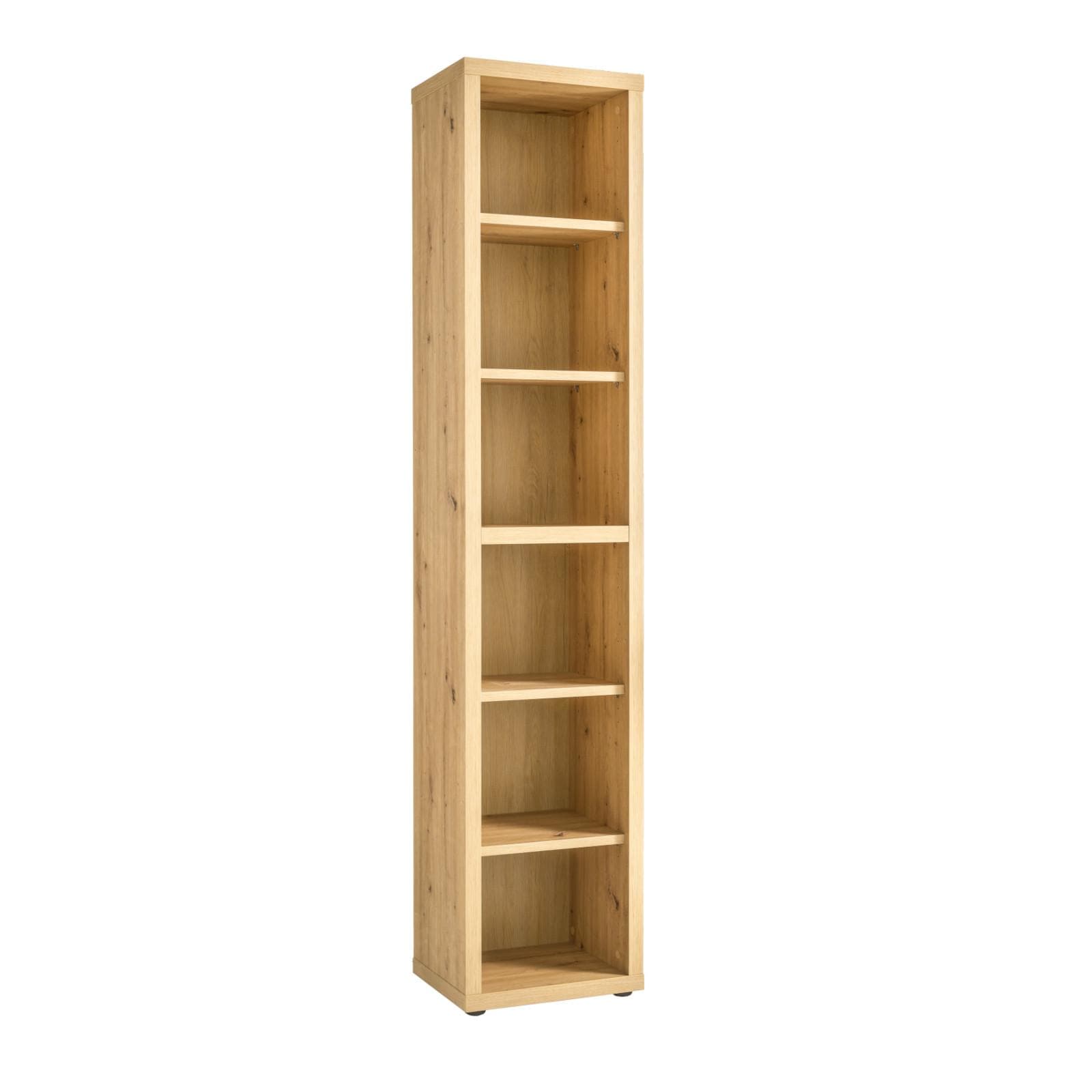 Libreria 44x217h cm rovere artisan con ripiani regolabili - Homely office