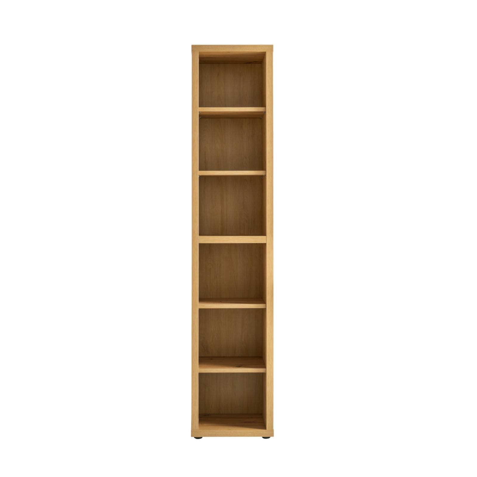 Libreria 44x217h cm rovere artisan con ripiani regolabili - Homely office