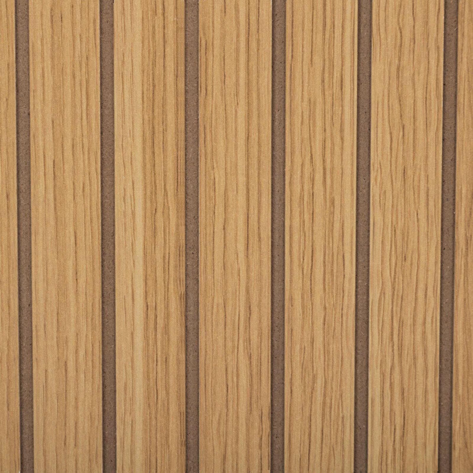 Libreria 69x69h cm in legno naturale e cannettato con 4 vani - Kloser