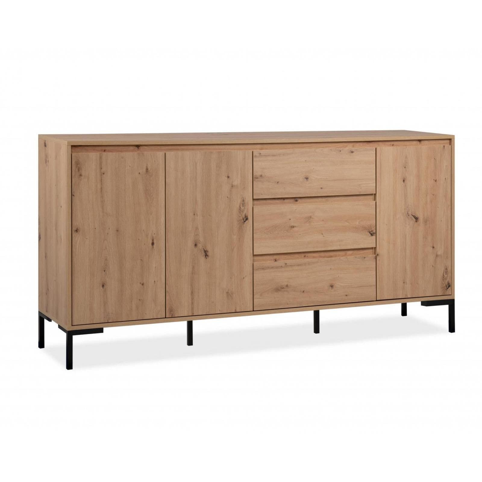 Madia 170x87h cm con 3 ante e 3 cassetti rovere sonoma - Alsen