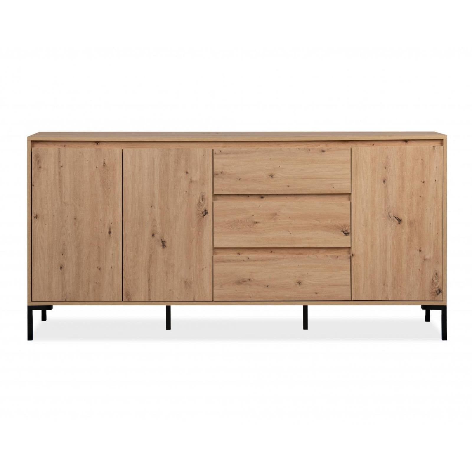 Madia 170x87h cm con 3 ante e 3 cassetti rovere sonoma - Alsen