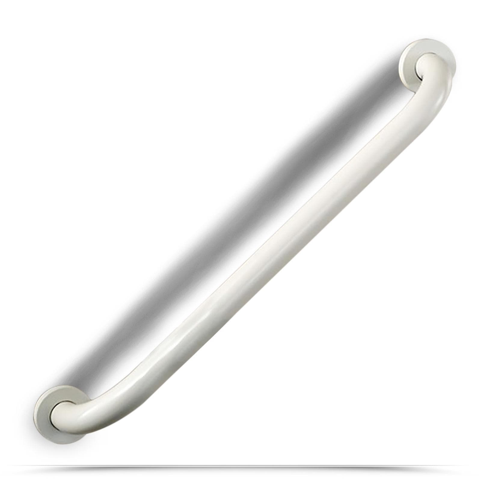 Maniglione di sicurezza 30 cm per bagno in acciaio bianco