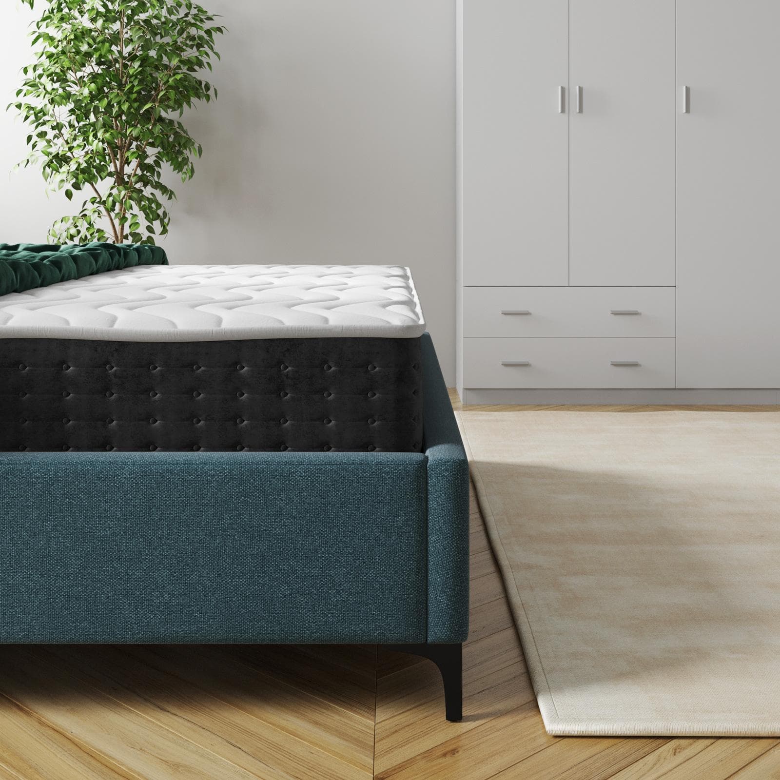 Materasso singolo 80x200 cm in Memory Prime con rivestimento tessuto Aloe h 25 cm - Dual Comfort