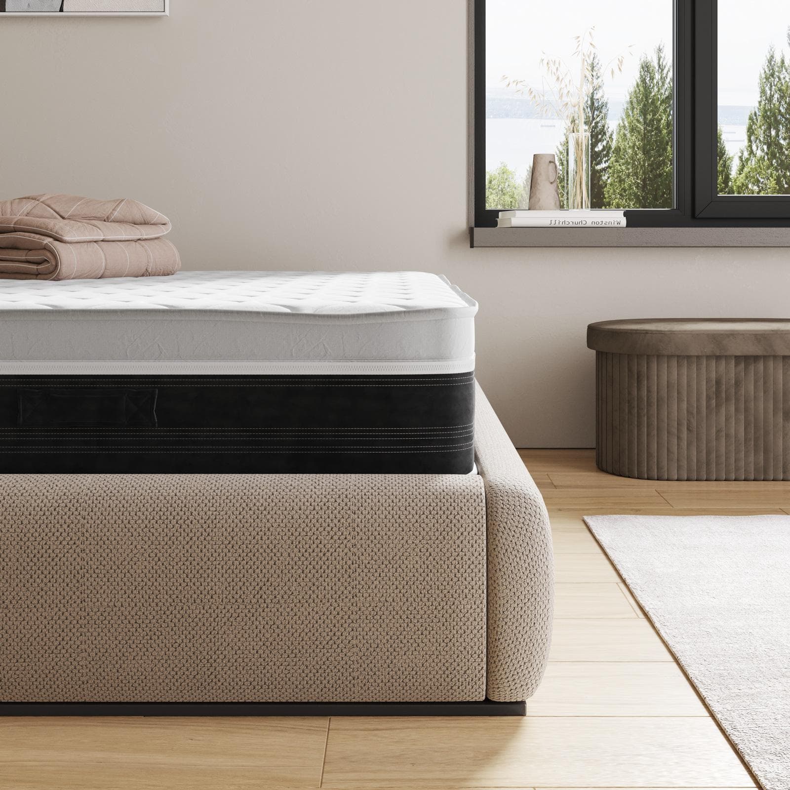 Materasso una piazza e mezza sfoderabile 120x200 cm in Memory Gelly System con trattamento antiacaro h 23 cm - Gelly Sleep