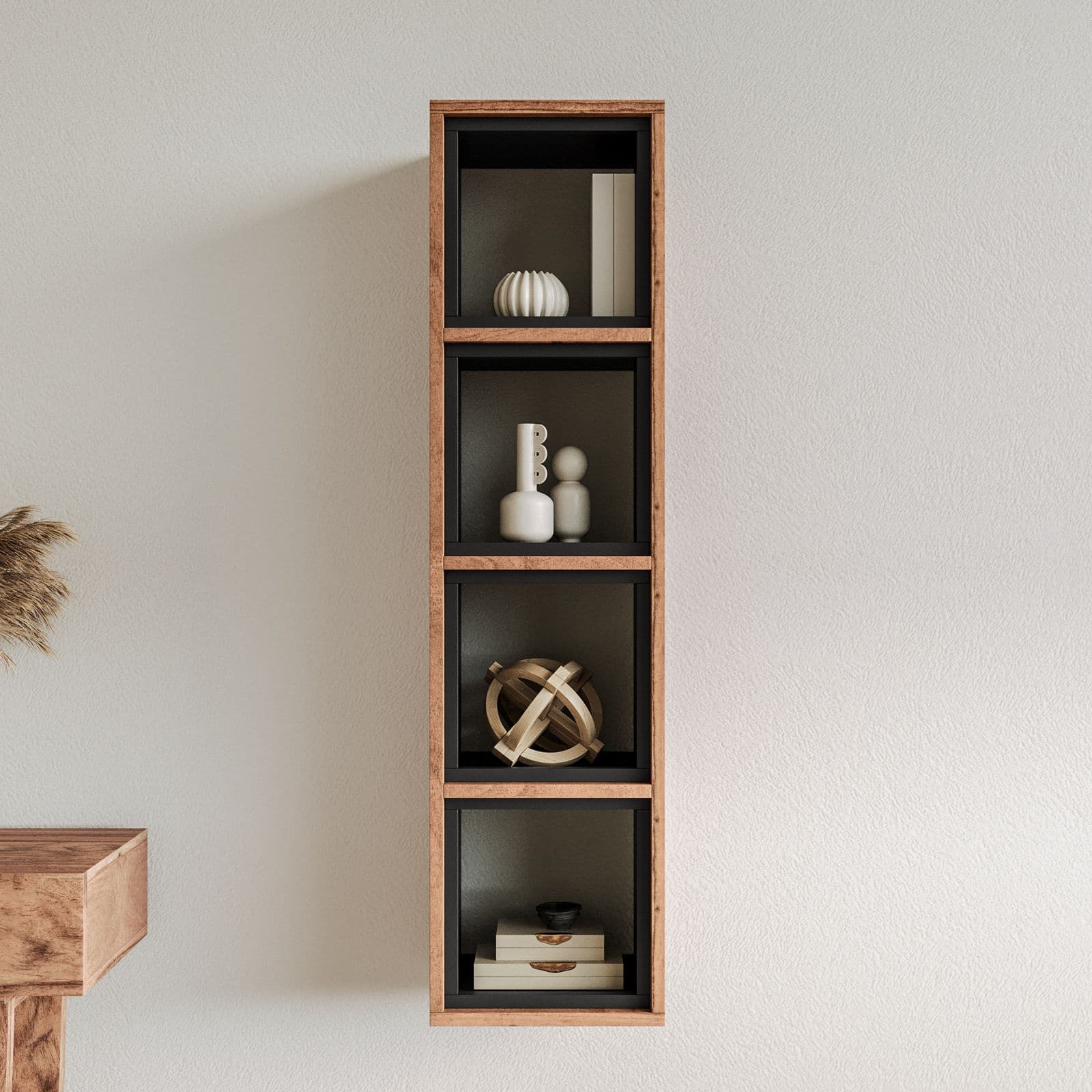 Mensola 30x118h cm in legno - Freia Sheesham