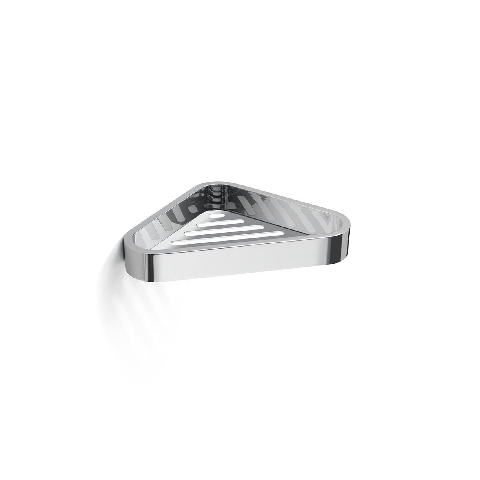 Portaoggetti angolare in acciaio inox e cromall cromo - Outline di Gedy